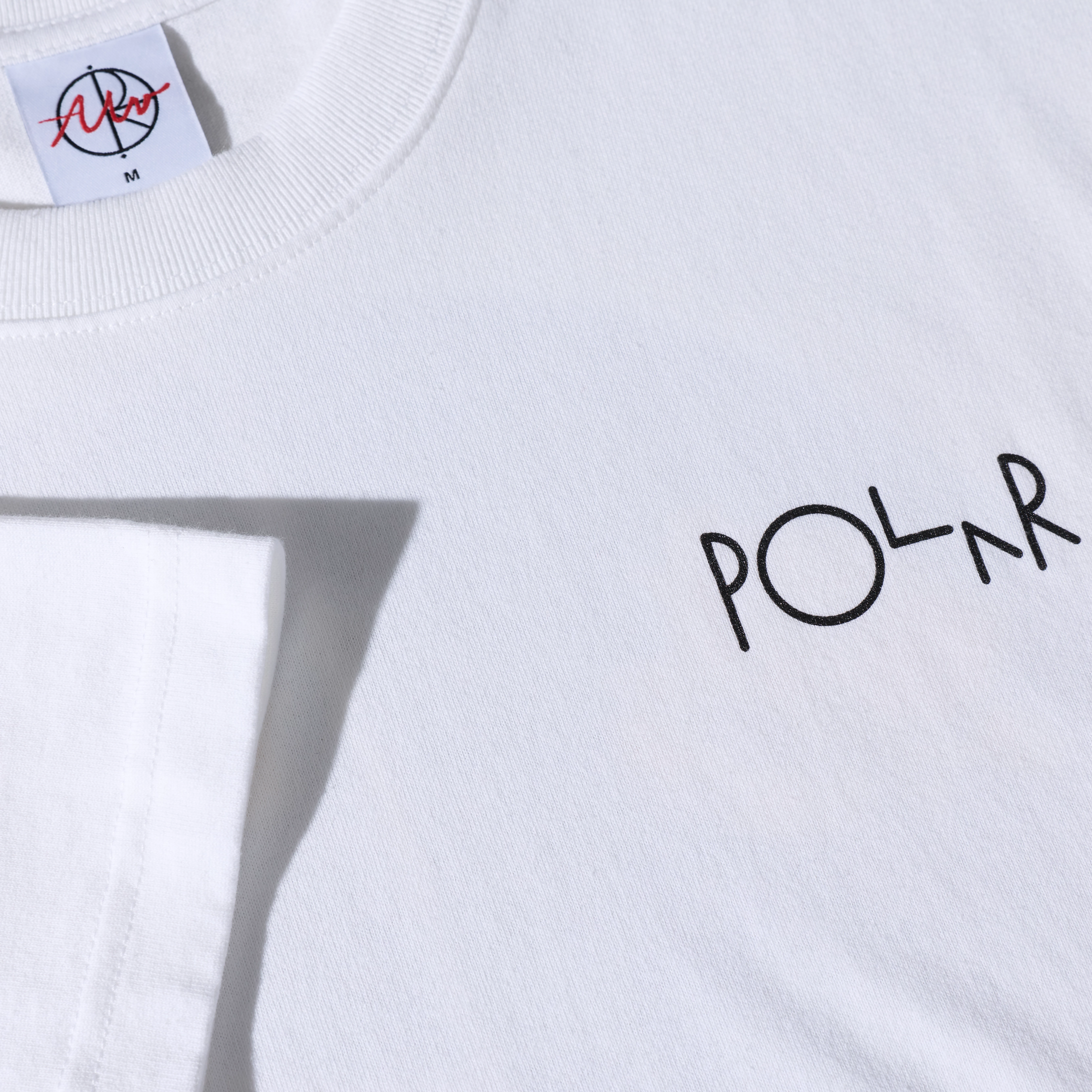 POLAR FILL LOGO TEE MÄRTAS ROSES WHITE - Tôpette Skateboards & Lifestyle