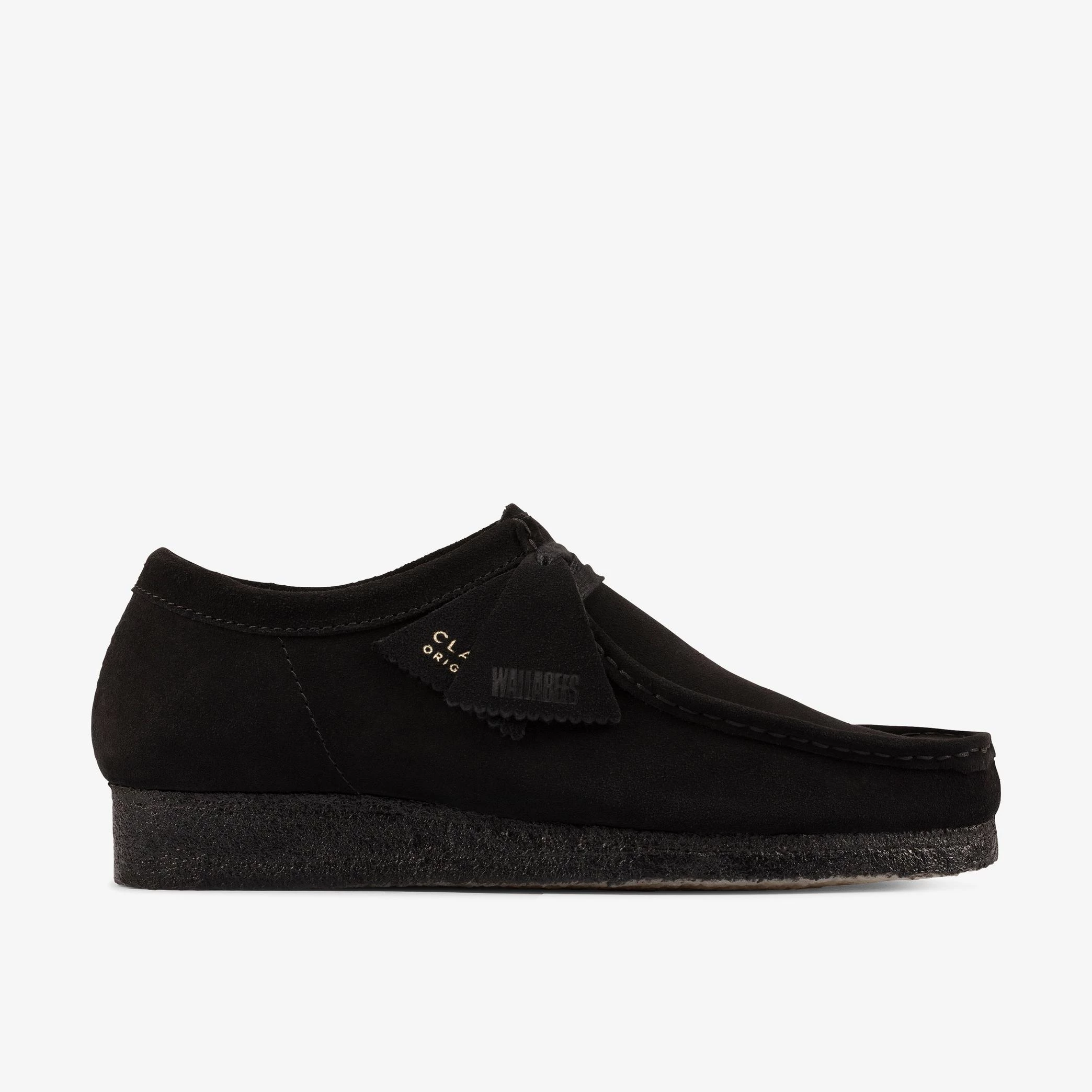 CLARKS WALLABEE BLACK SUEDE - Tôpette Skateboards & Lifestyle