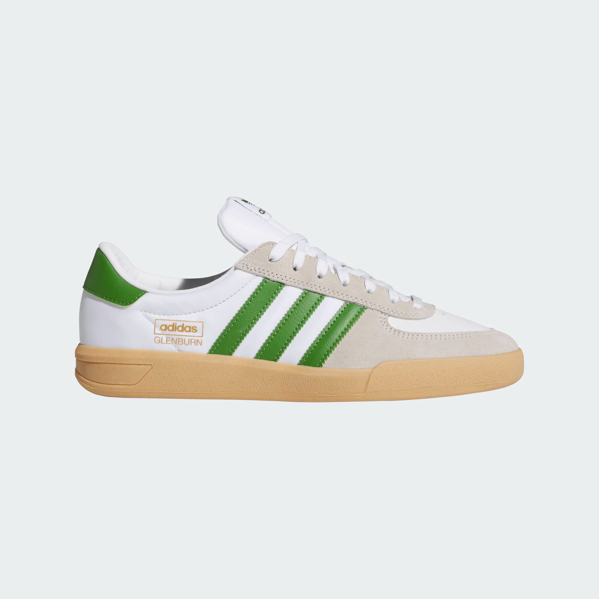 ADIDAS SKATEBOARDING GLENBURN CLOUD WHITE - CREW GREEN - GUM - Tôpette Skateboards & Lifestyle