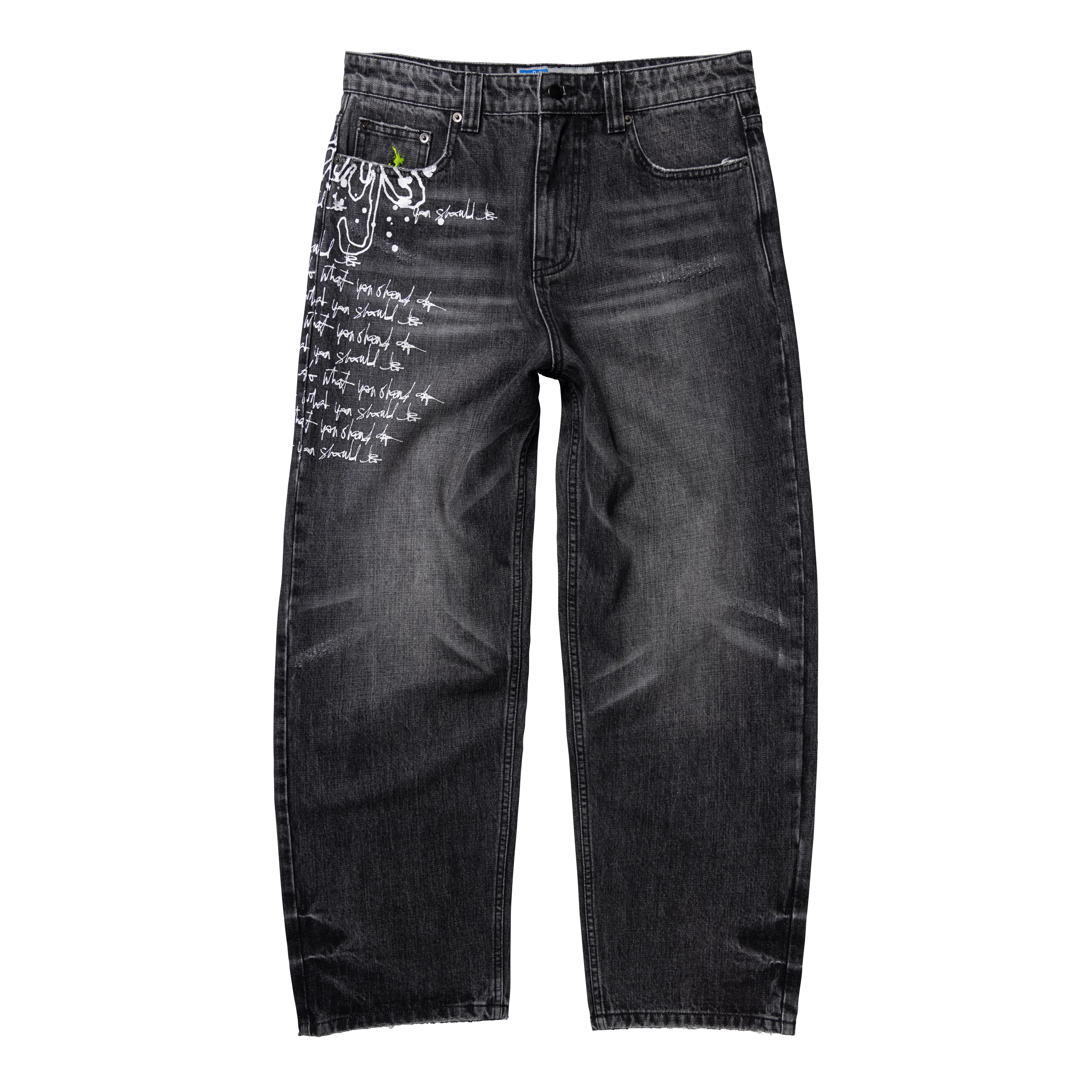 ALWAYS DO WHAT YOU SHOULD WAZA JEANS WASHED BLACK