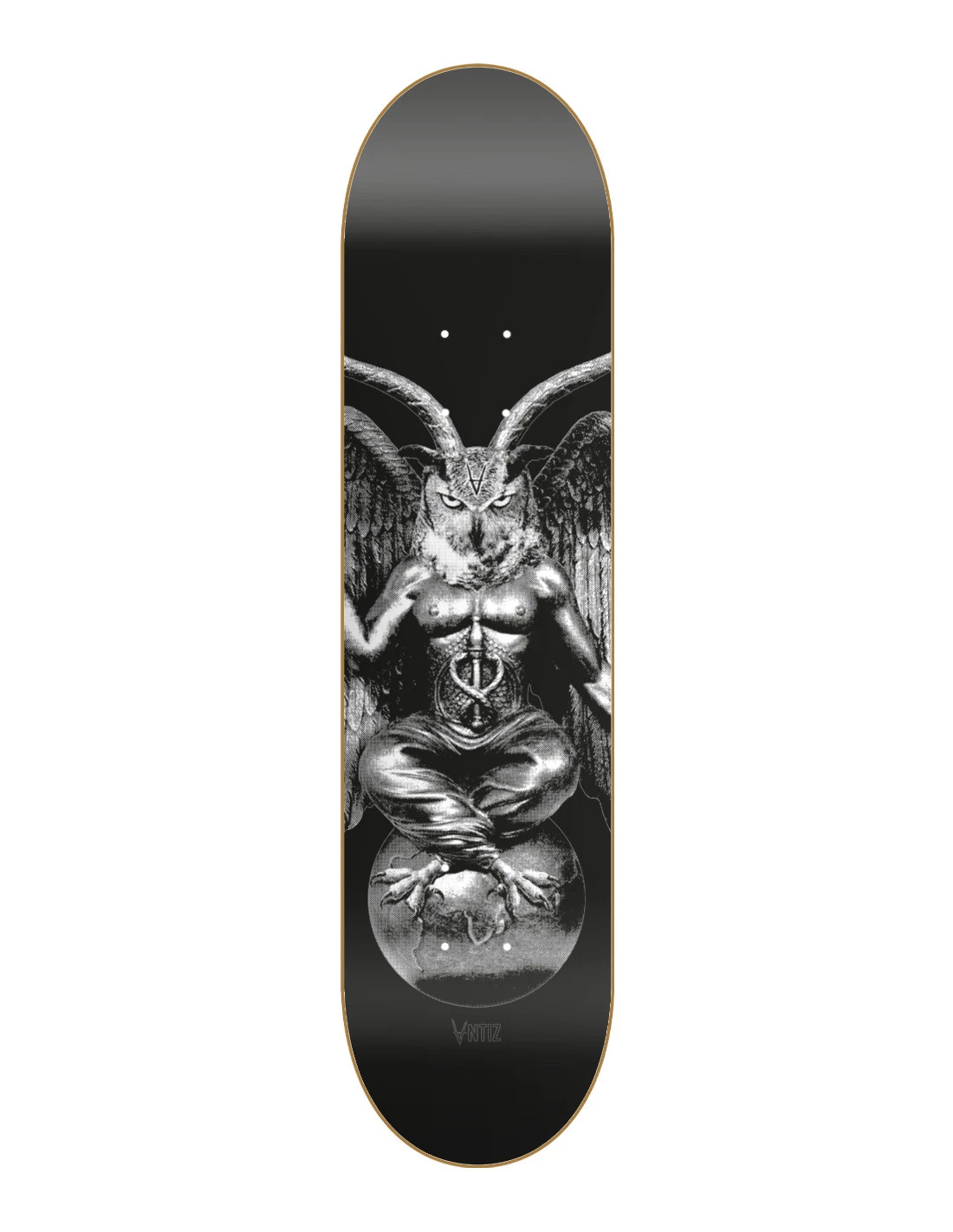 ANTIZ SKATEBOARDS BAPHOWLMET BLACK DECK 8.25 - Tôpette Skateboards & Lifestyle
