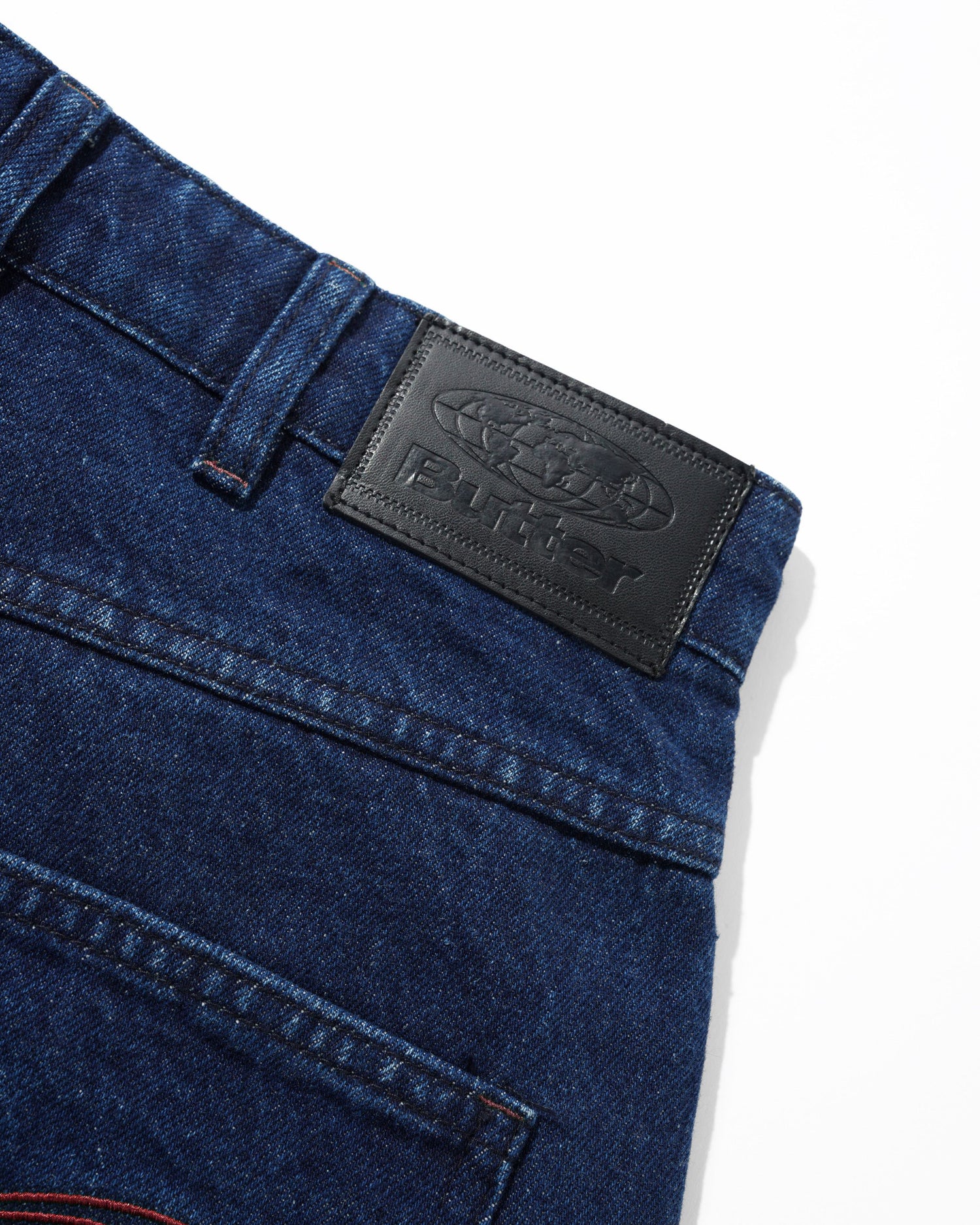 BUTTER GOODS DRUMMER BAGGY SHORTS DENIM INDIGO - Tôpette Skateboards & Lifestyle
