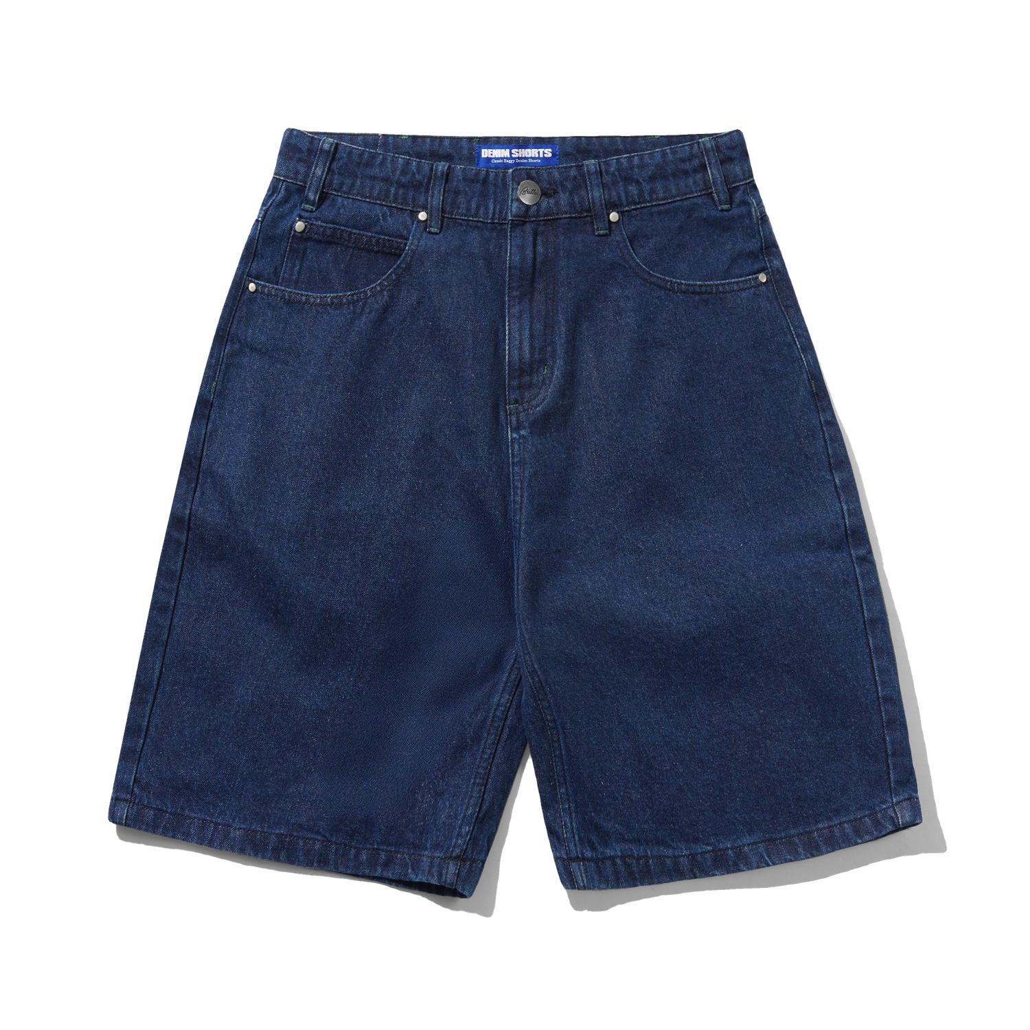 BUTTER GOODS DRUMMER BAGGY SHORTS DENIM INDIGO - Tôpette Skateboards & Lifestyle