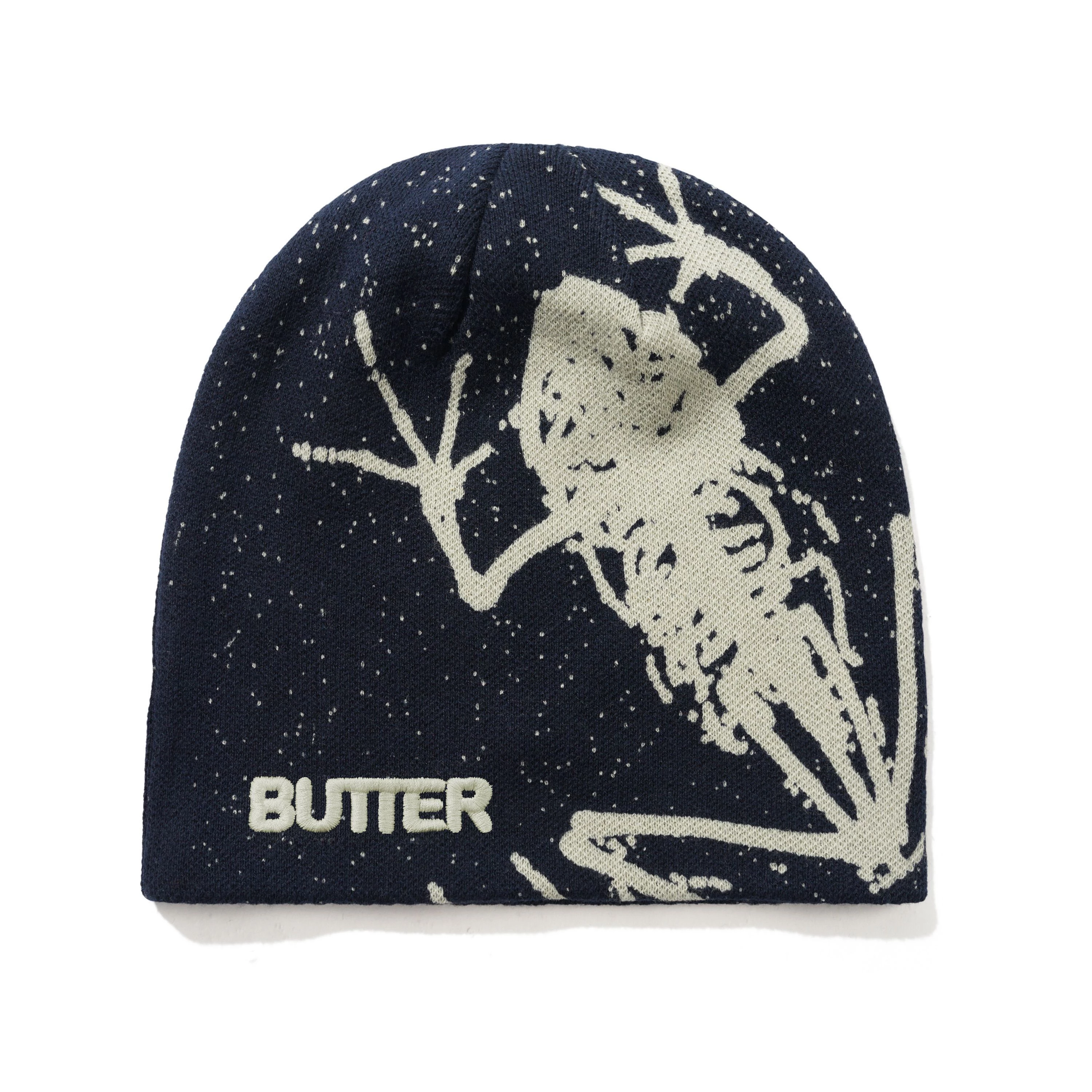 BUTTER GOODS AMPHIBIAN SKULLY BEANIE MIDNIGHT