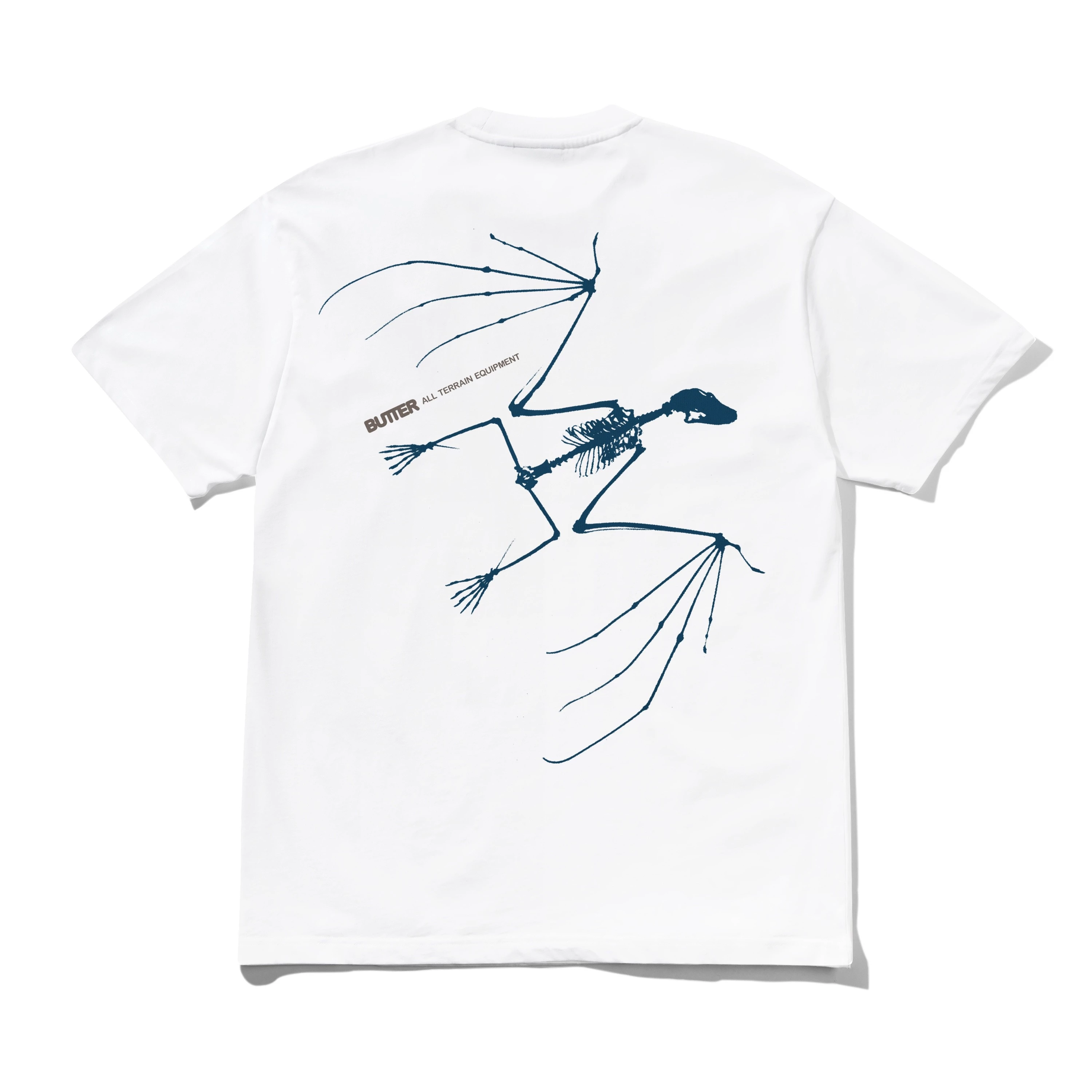 BUTTER GOODS NOCTURNAL TEE WHITE  - Tôpette Skateboards & Lifestyle