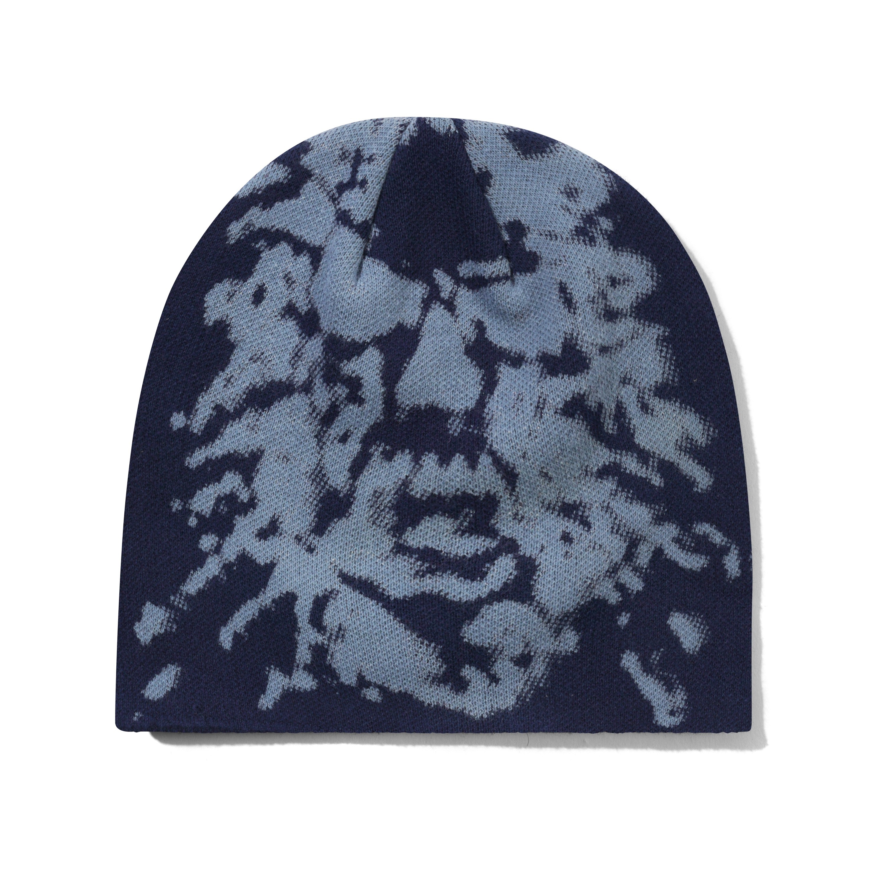 BUTTER GOODS SHOUT SKULLY BEANIE NAVY - Tôpette Skateboards & Lifestyle