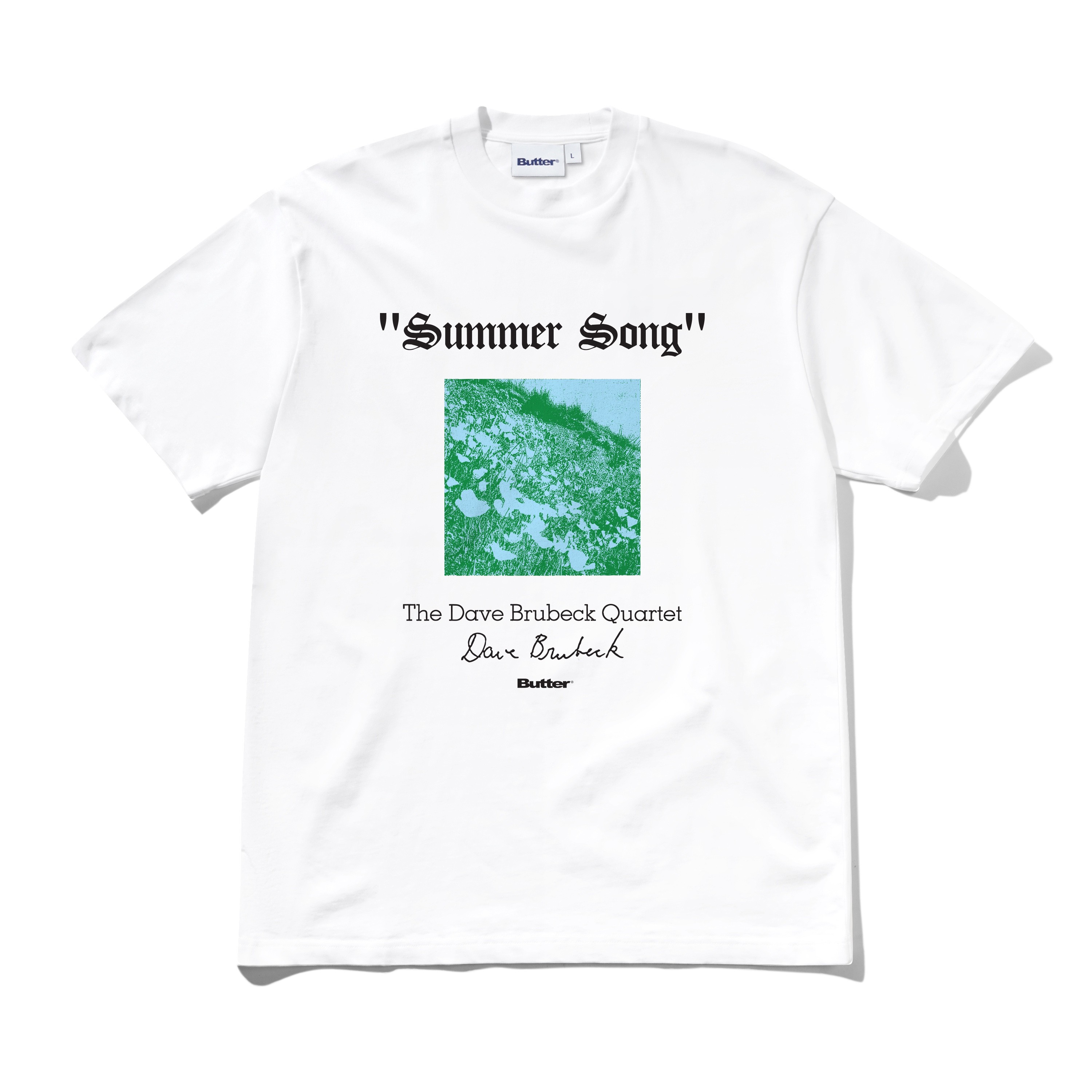 BUTTER GOODS SUMMER SONG TEE WHITE - Tôpette Skateboards & Lifestyle