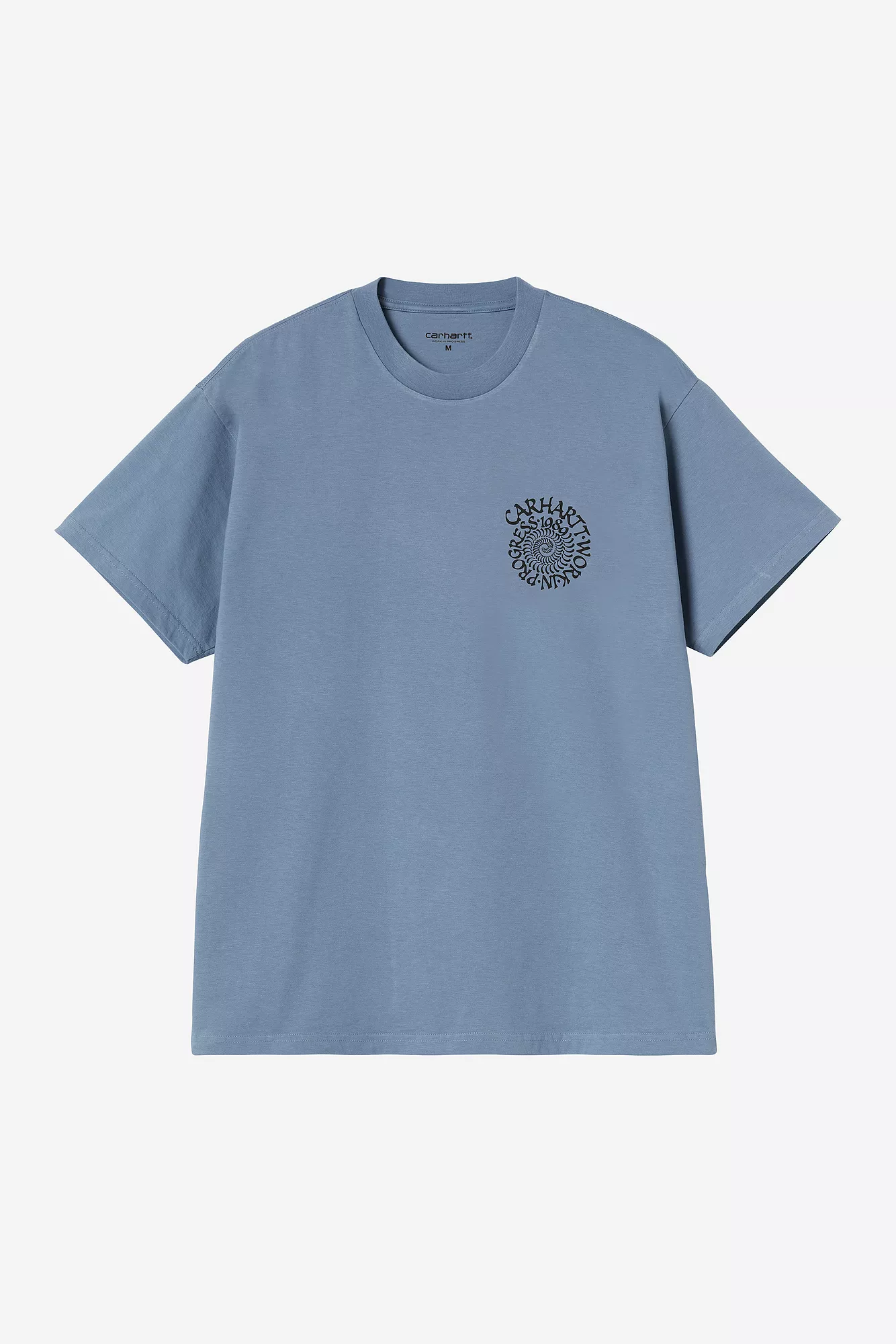 CARHARTT WIP S/S SPIRALS T-SHIRT GENTLE BLUE - Tôpette Skateboards & Lifestyle