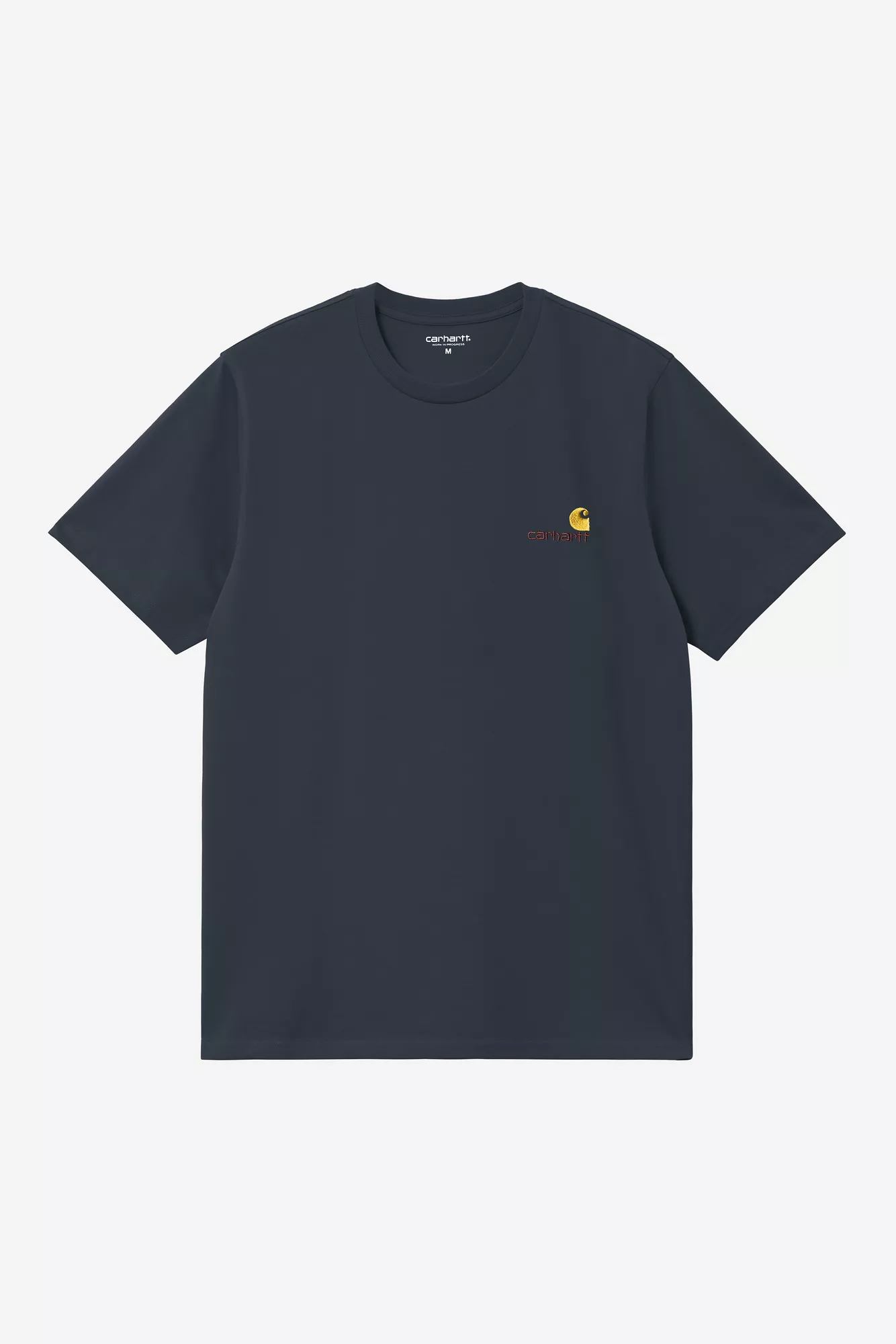 CARHARTT AMERICAN SCRIPT TEE SHIRT DEEP NIGHT - Tôpette Skateboards & Lifestyle