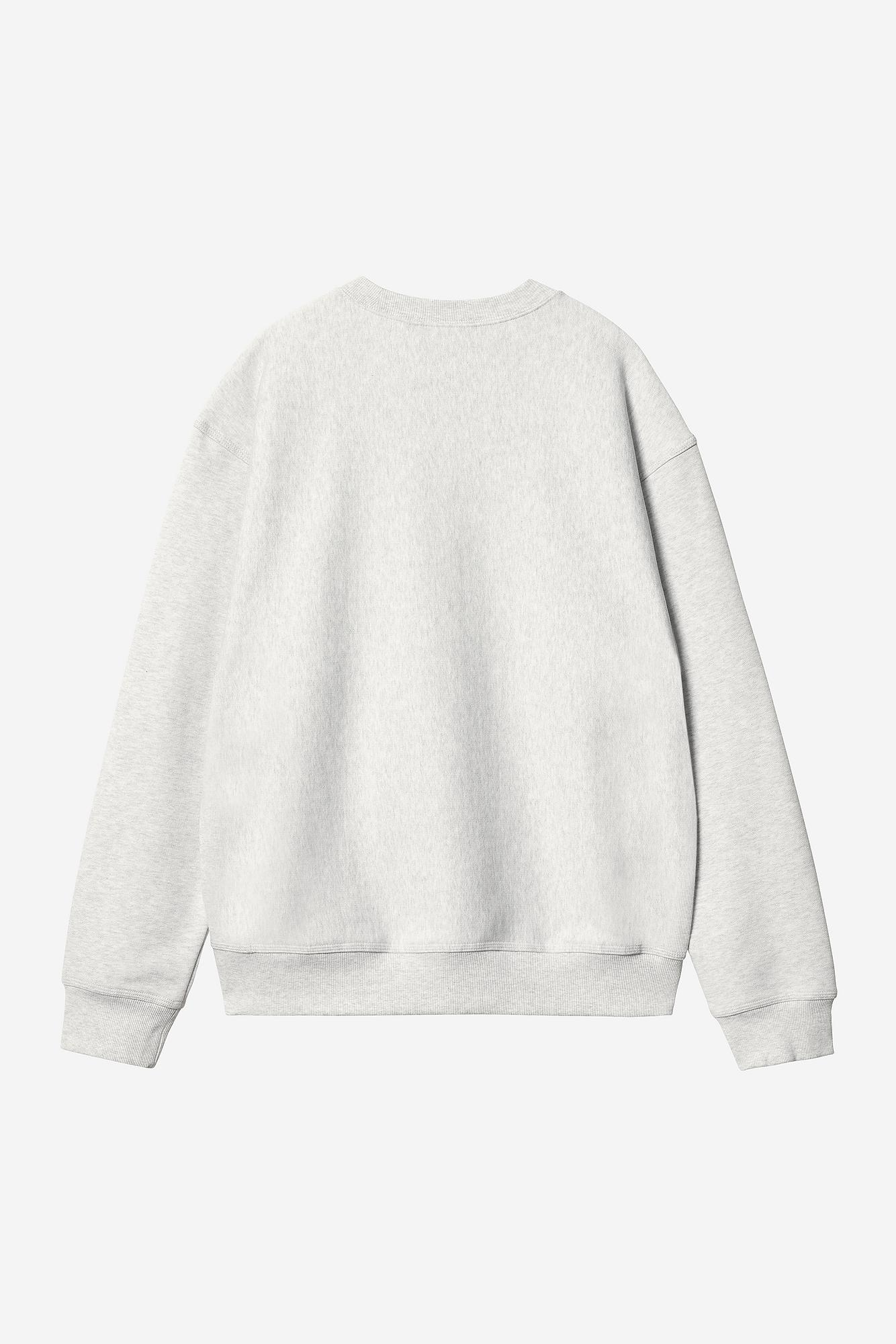 CARHARTT WIP WIP LABEL SWEATSHIRT ASH HEATHER - Tôpette Skateboards & Lifestyle