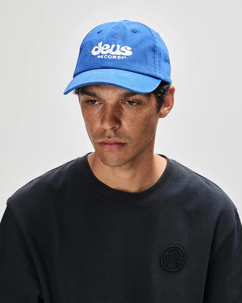 DEUS EX MACHINA SMILE DAD CAP LIMOGE BLUE - Tôpette Skateboards & Lifestyle