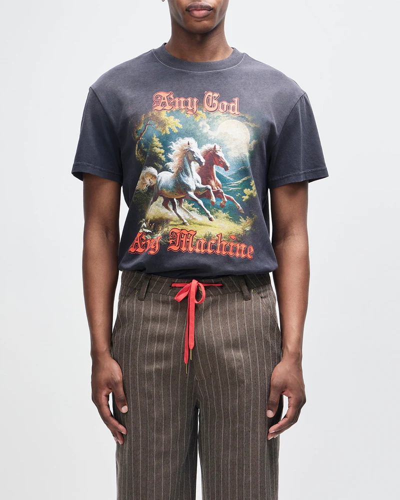 DEUS EX MACHINE HORSEPLAY TEE BLACK BEAUTY - Tôpette Skateboards & Lifestyle