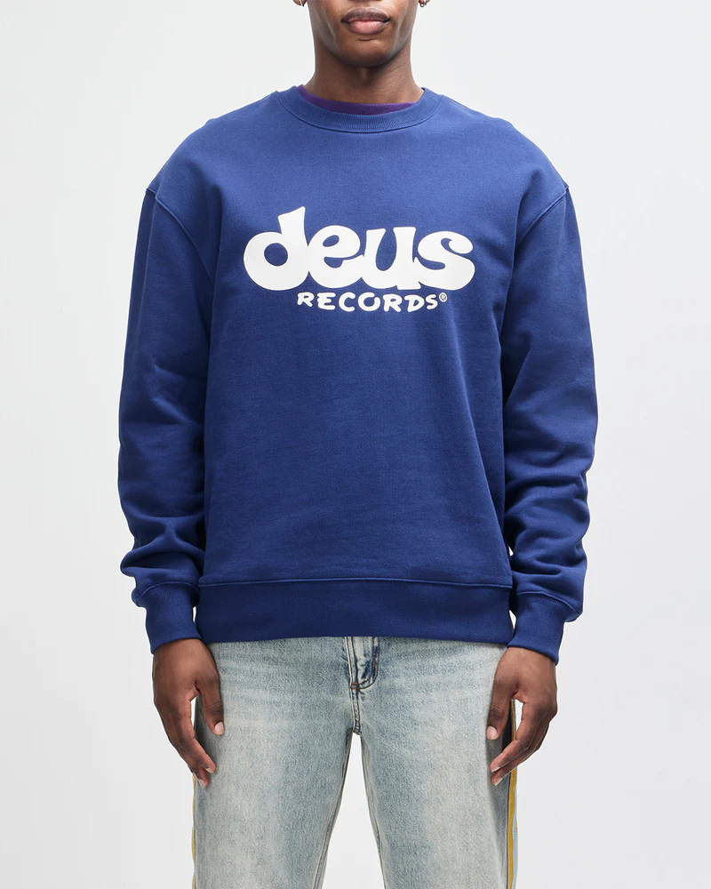 DEUS EX MACHINA SMILE CREW LIMOGE BLUE - Tôpette Skateboards & Lifestyle