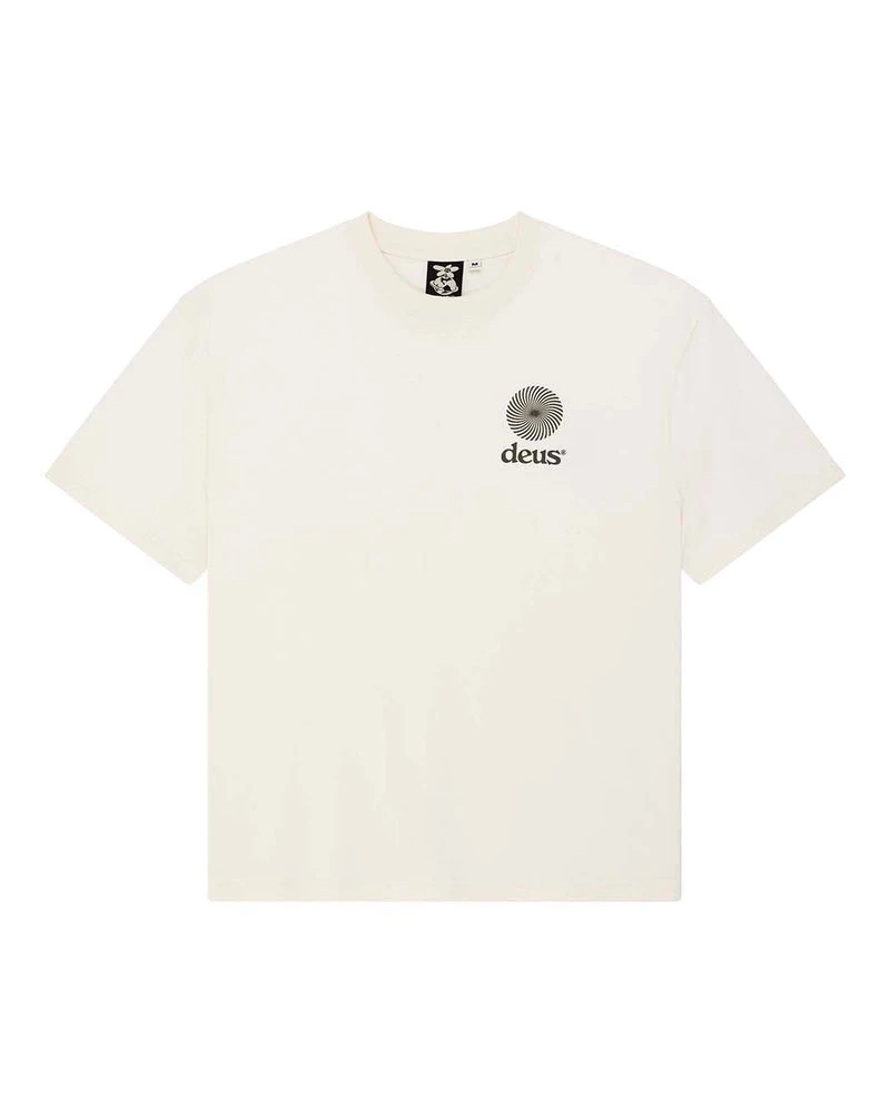 DEUS EX MACHINA STRATA TEE DIRTY WHITE - Tôpette Skateboards & Lifestyle