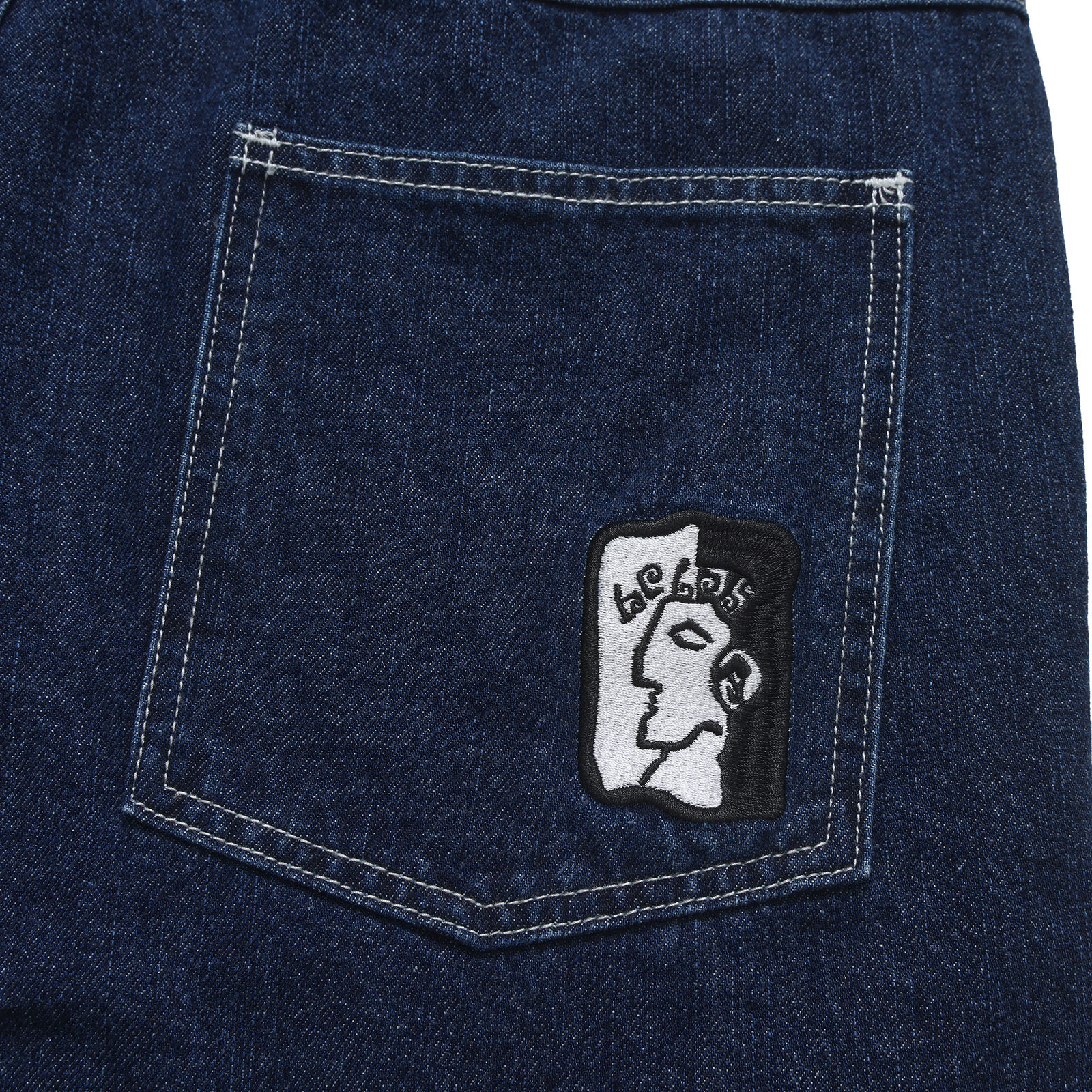 HÉLAS DIEU GREC JEANS SHORTS WASHED NAVY - Tôpette Skateboards & Lifestyle