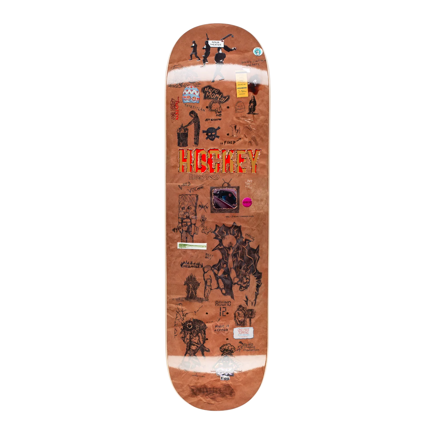 HOCKEY BOARD PAPER COVER - DIEGO TODD 8.38 - Tôpette Skateboards & Lifestyle