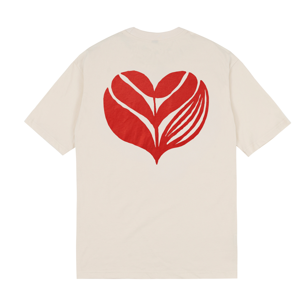 MAGENTA LOVE TEE NATURAL - Tôpette Skateboards & Lifestyle