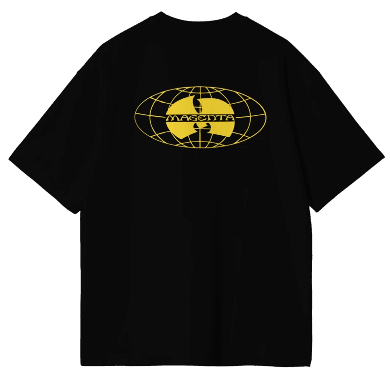 MAGENTA SHAOLIN TEE BLACK