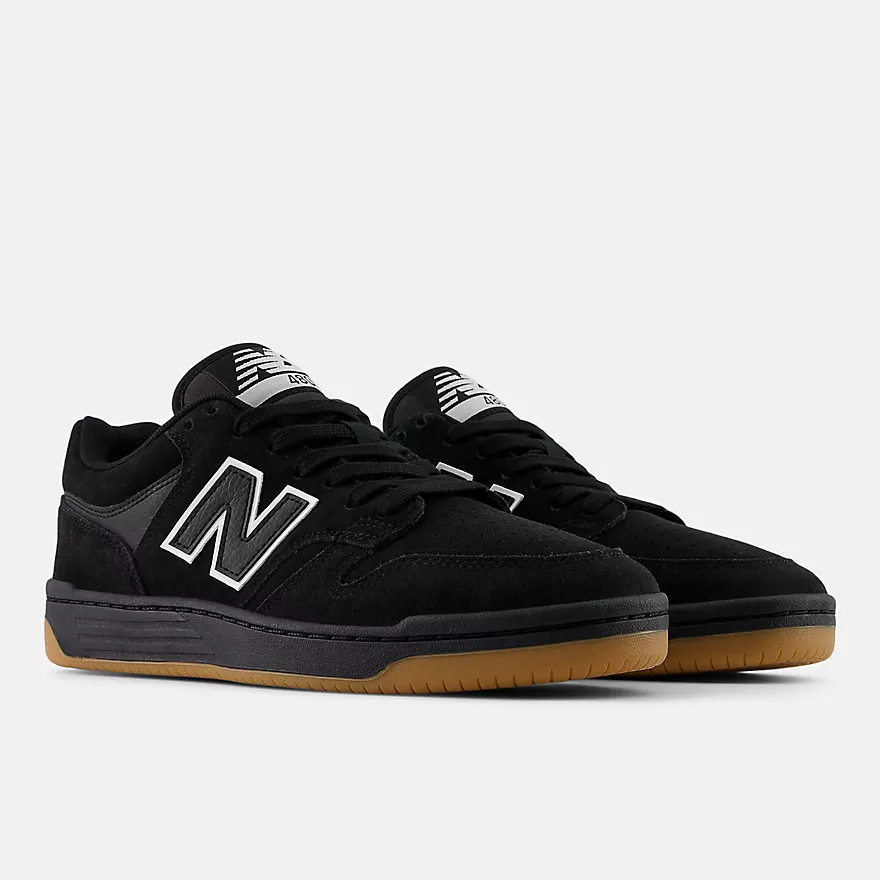 NEW BALANCE NUMERIC 480 NOIR BLANC NM480SBW - Tôpette Skateboards & Lifestyle