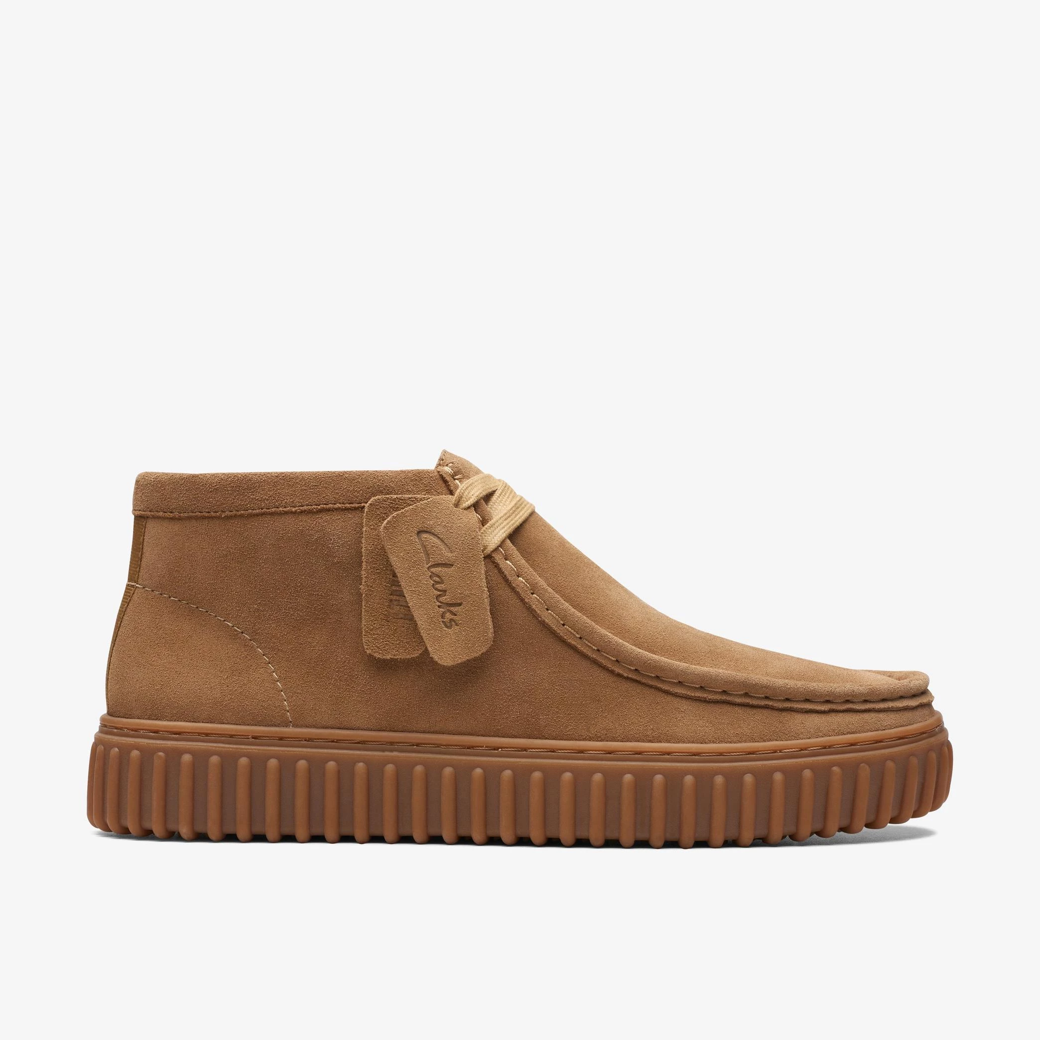CLARKS TORHILL HI DARK SAND SUEDE - Tôpette Skateboards & Lifestyle