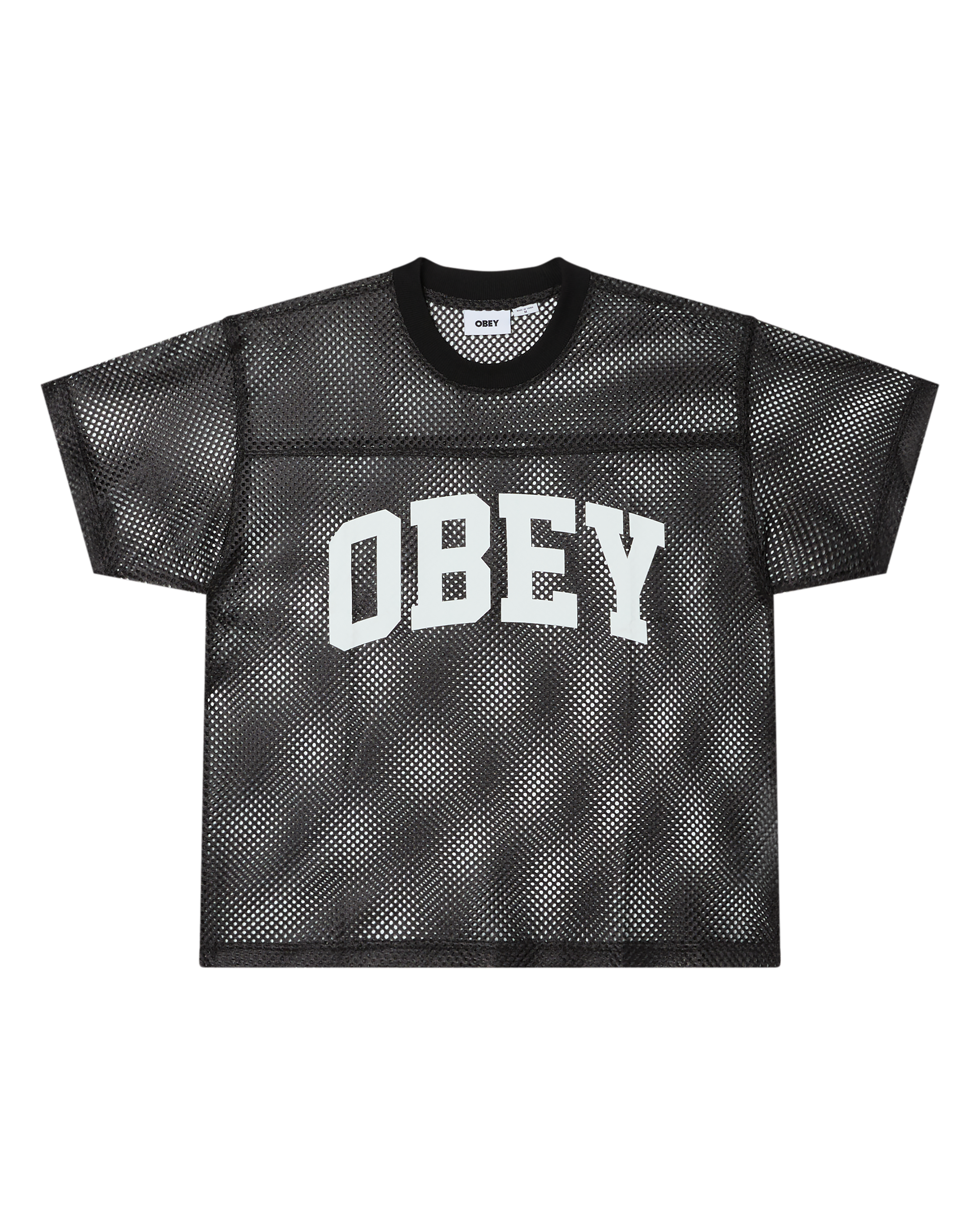 OBEY COLLEGIATE PRACTICE JERSEY BLACK - Tôpette Skateboards & Lifestyle