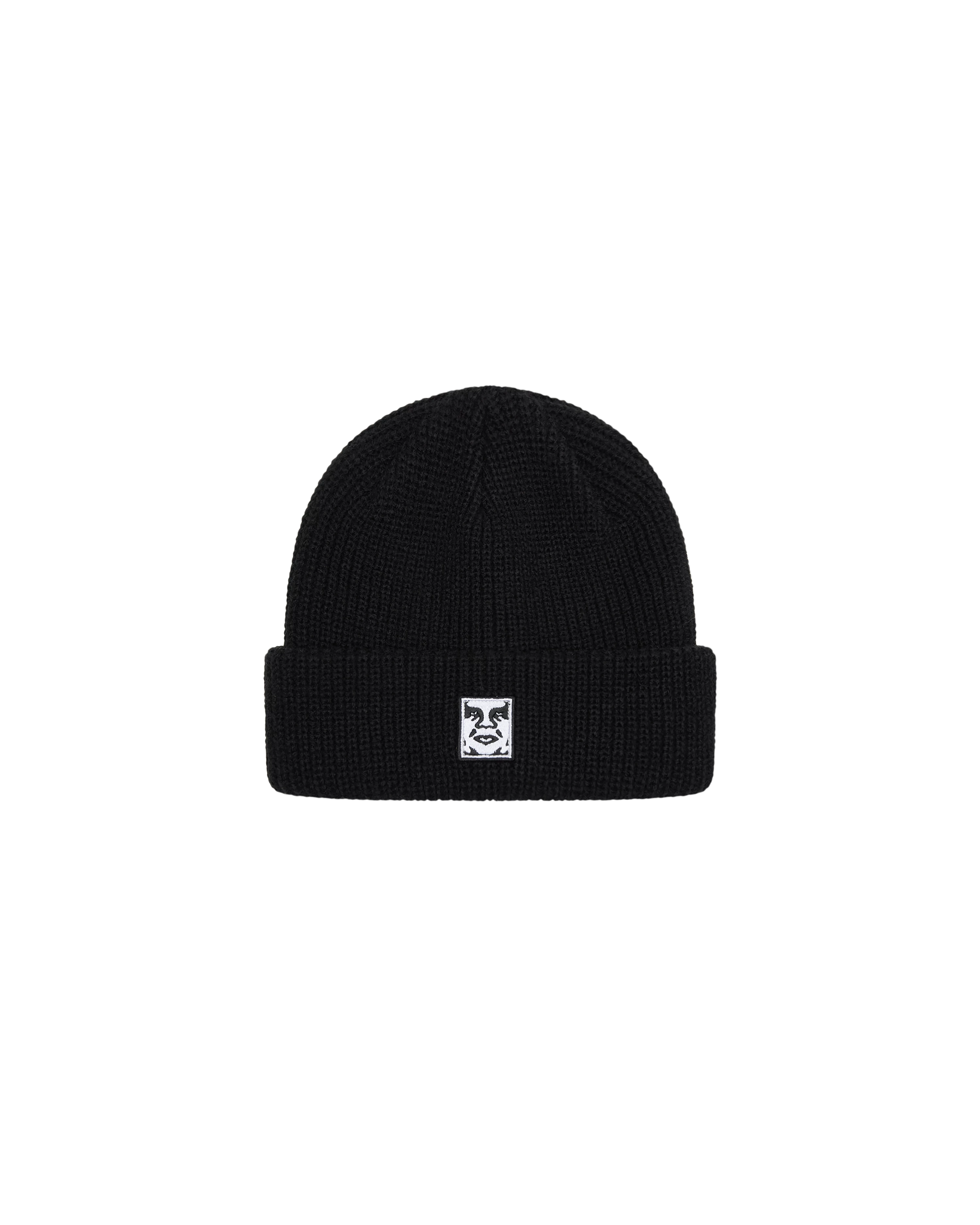 OBEY MID ICON PATCH CUFF BEANIE BLACK