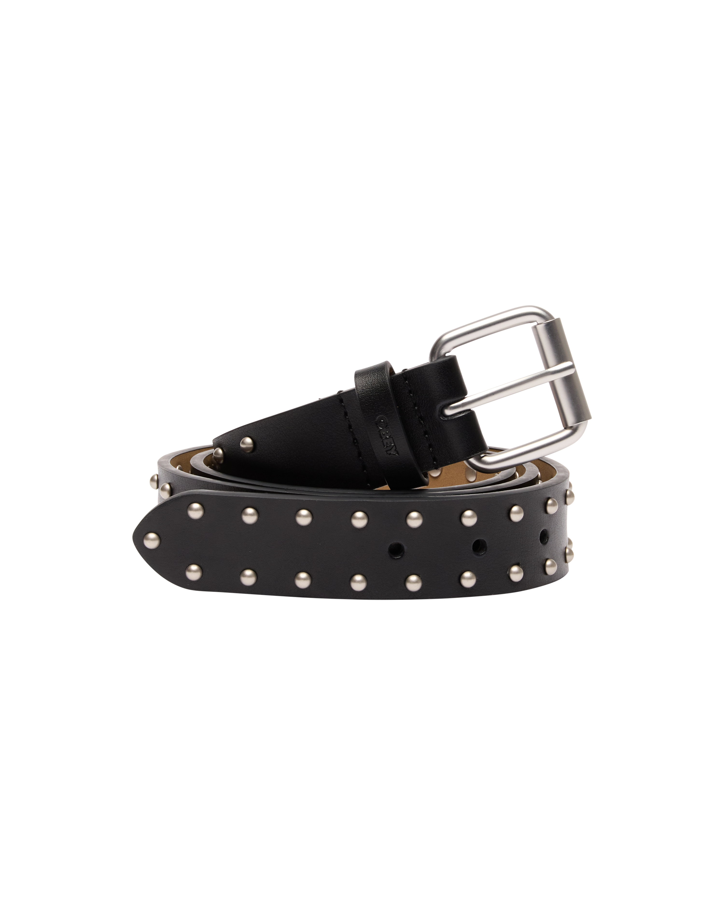 OBEY MINI DOME STUDDED BELT BLACK - Tôpette Skateboards & Lifestyle