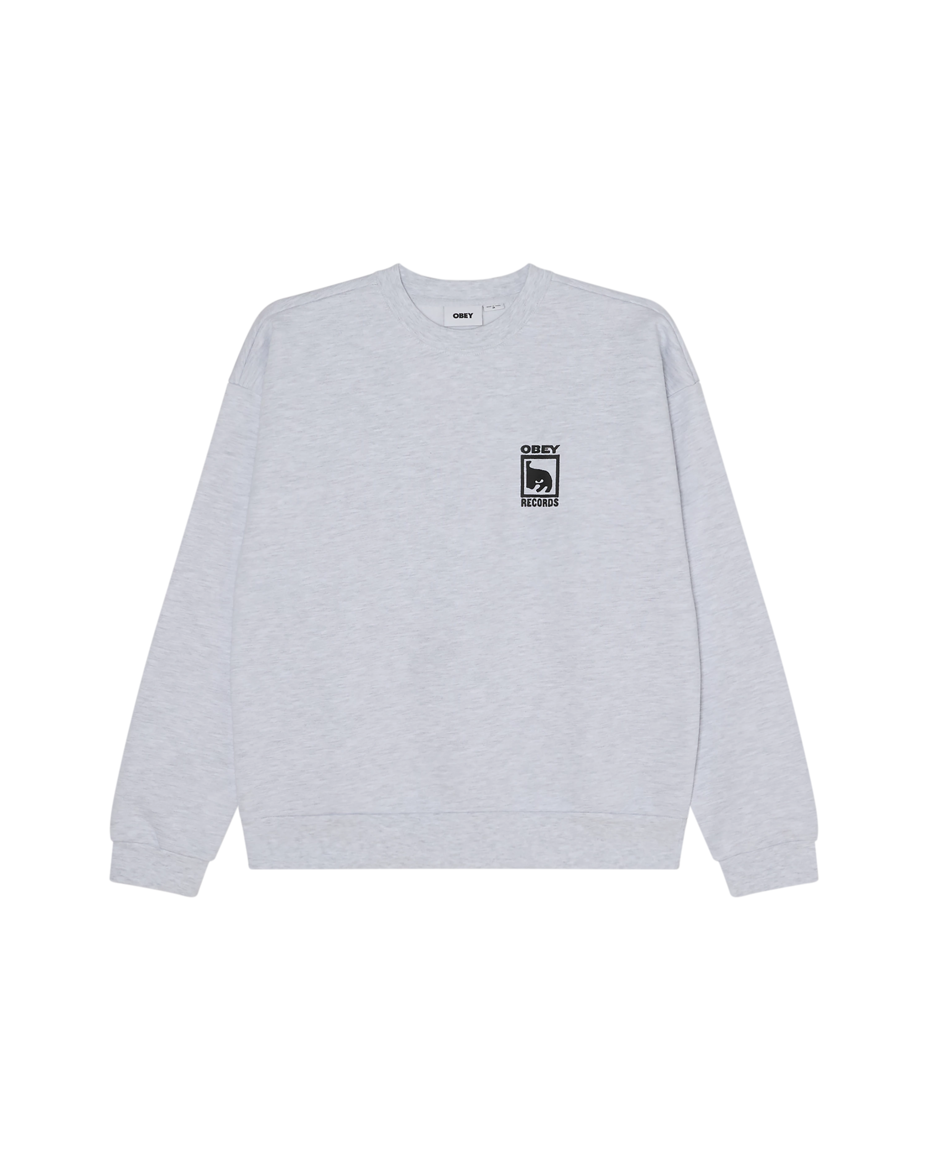 OBEY EXTRA HEAVY CREW ASH GREY