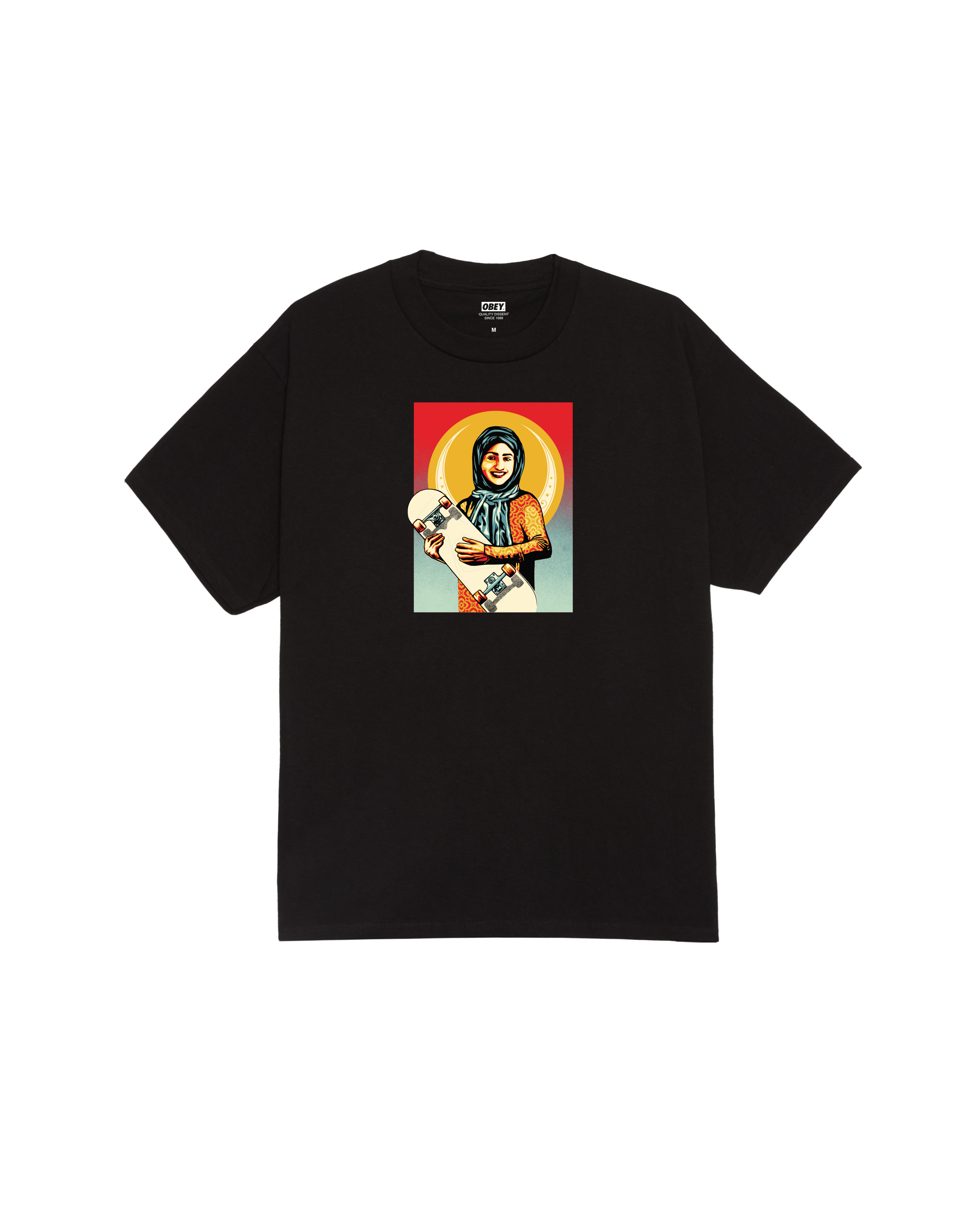 OBEY SKATEISTAN TEE BLACK - Tôpette Skateboards & Lifestyle