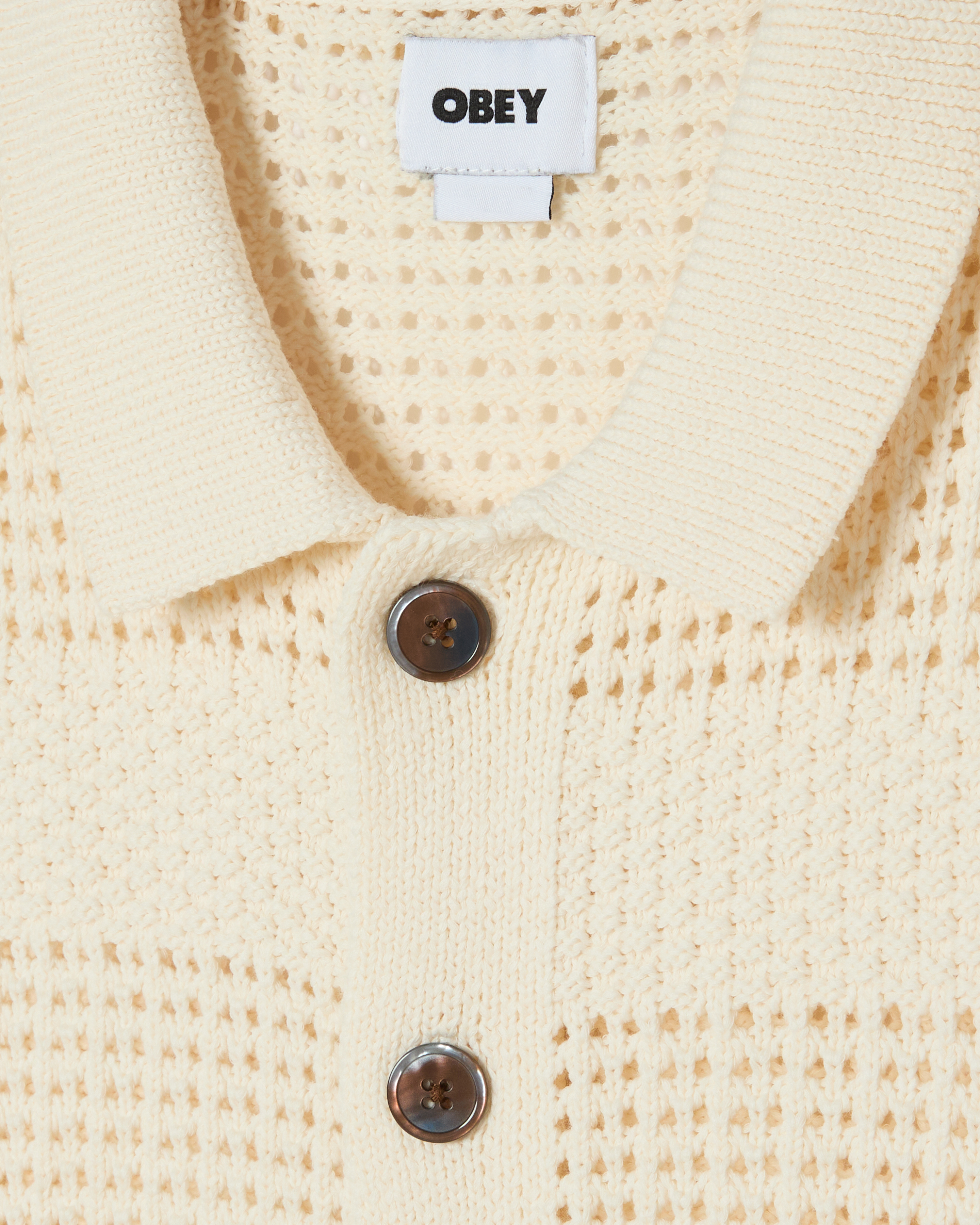 OBEY ZACH SWEATER SHIRT UNBLEACHED - Tôpette Skateboards & Lifestyle