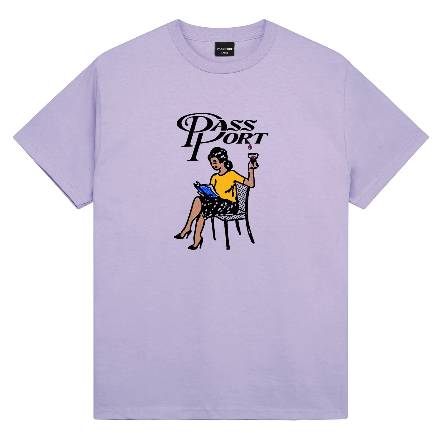 PASS~PORT MINIMAL OUTPUT TEE LAVENDER