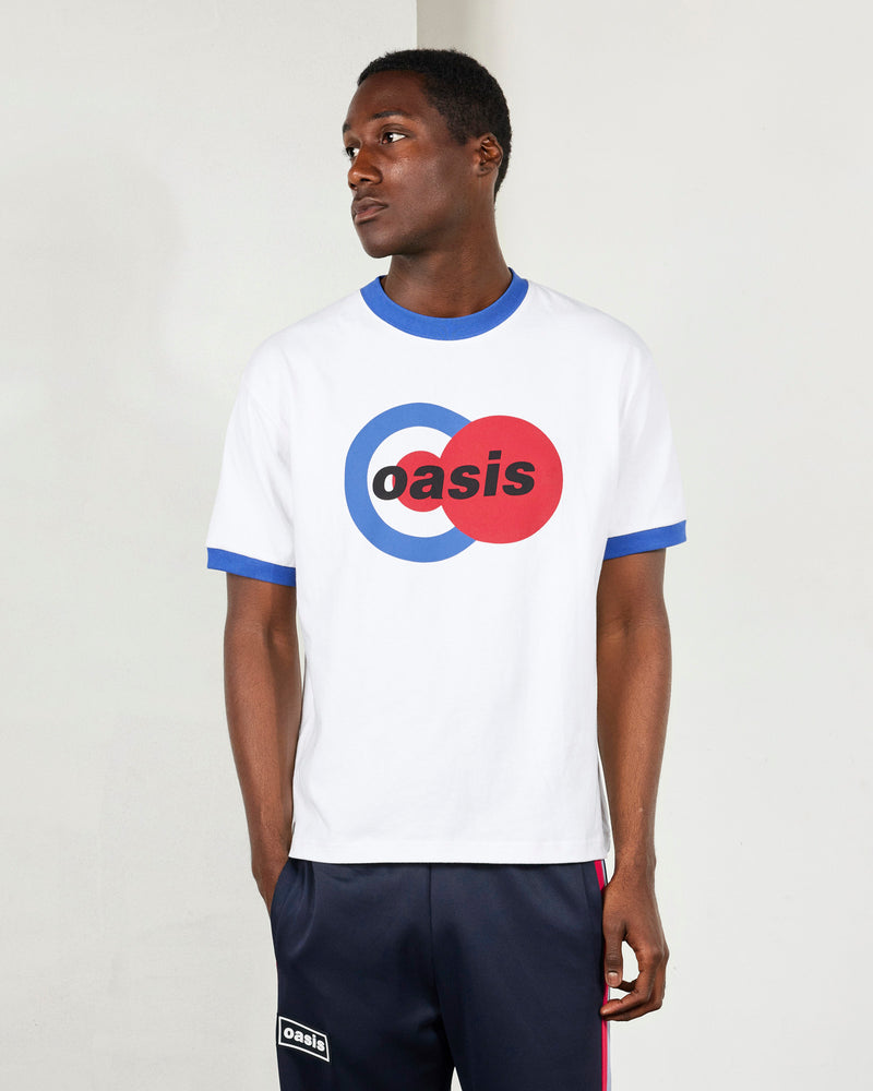PLEASURES x OASIS 1996 RINGER T-SHIRT - Tôpette Skateboards & Lifestyle