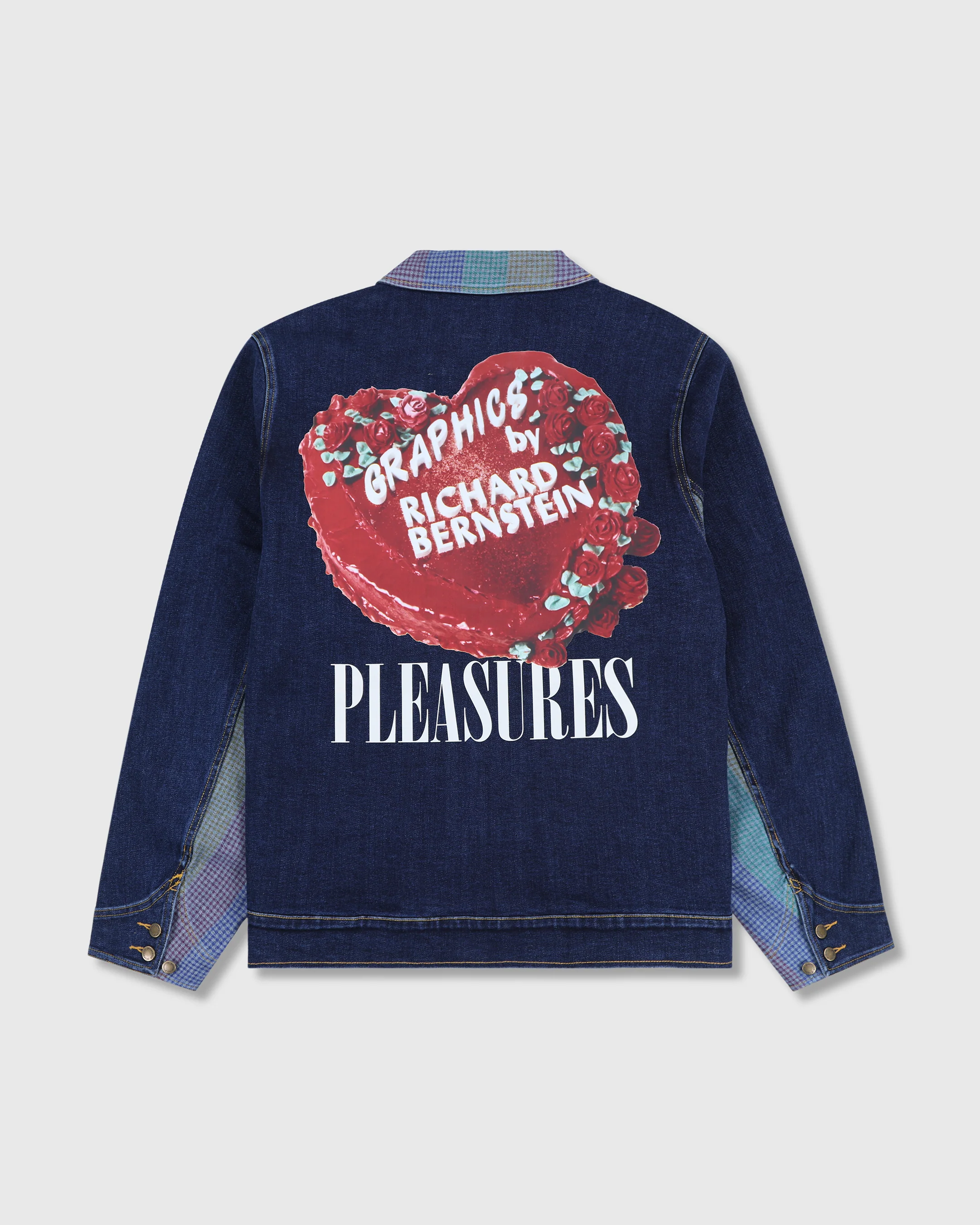 PLEASURES CAKE DENIM JACKET - Tôpette Skateboards & Lifestyle