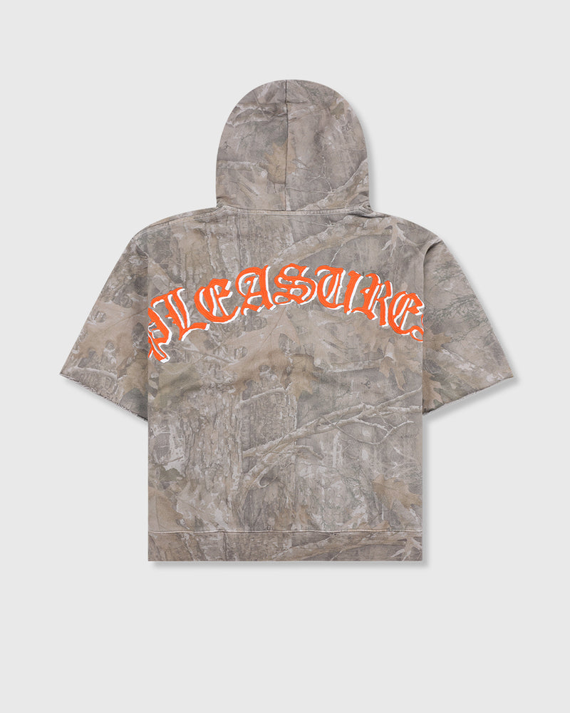 PLEASURES CUT OFF HOODIE - Tôpette Skateboards & Lifestyle
