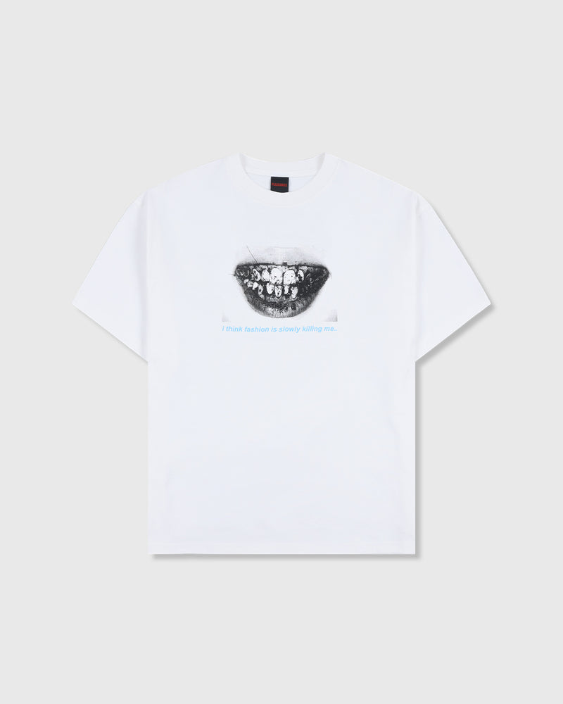 PLEASURES DECAY T-SHIRT WHITE - Tôpette Skateboards & Lifestyle