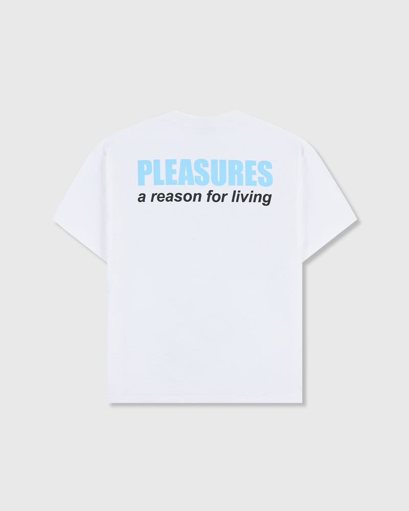 PLEASURES DECAY T-SHIRT WHITE - Tôpette Skateboards & Lifestyle
