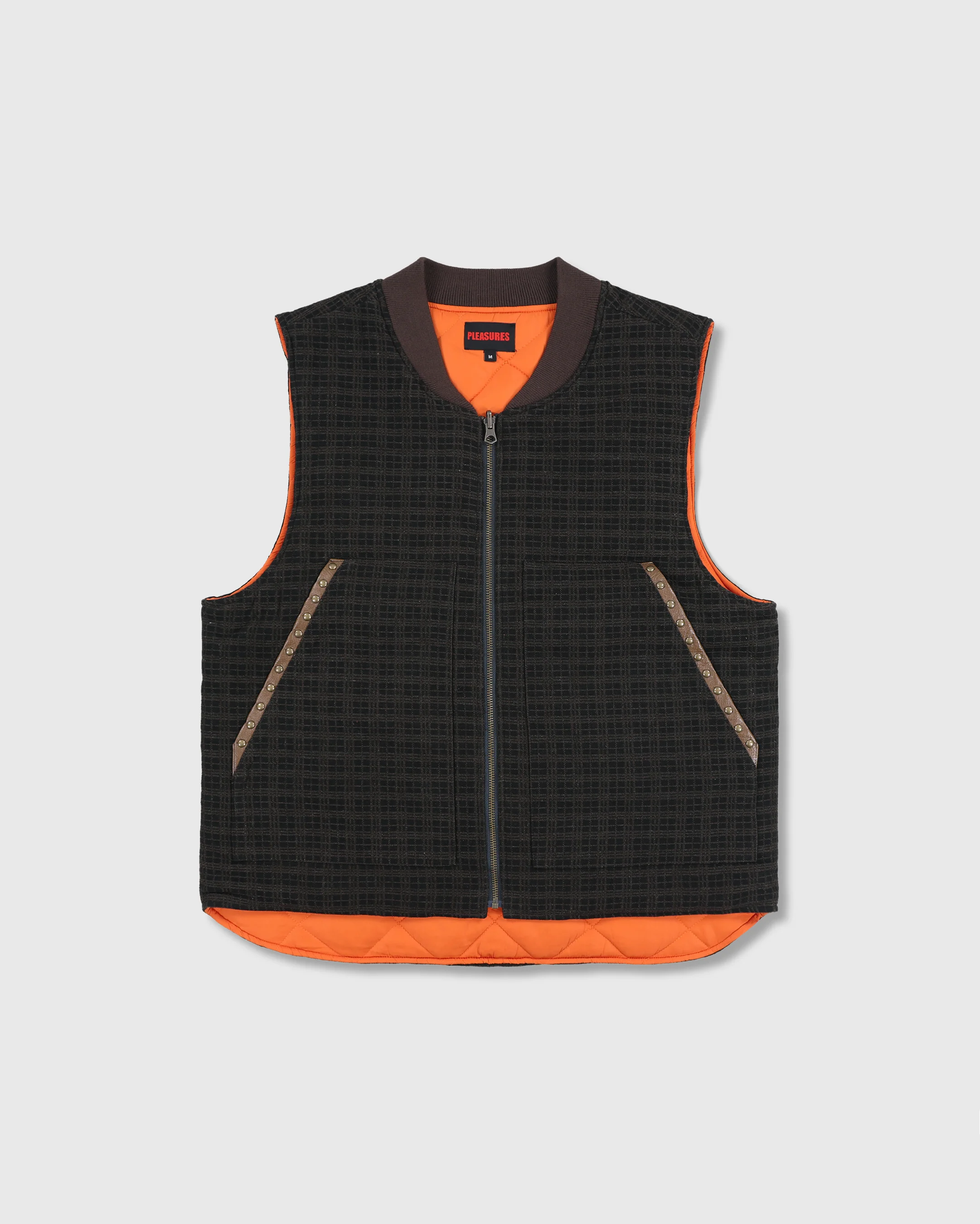 PLEASURES HORNS DENIM VEST - Tôpette Skateboards & Lifestyle