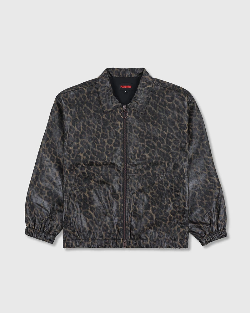 PLEASURES LEOPARD WAXED JACKET