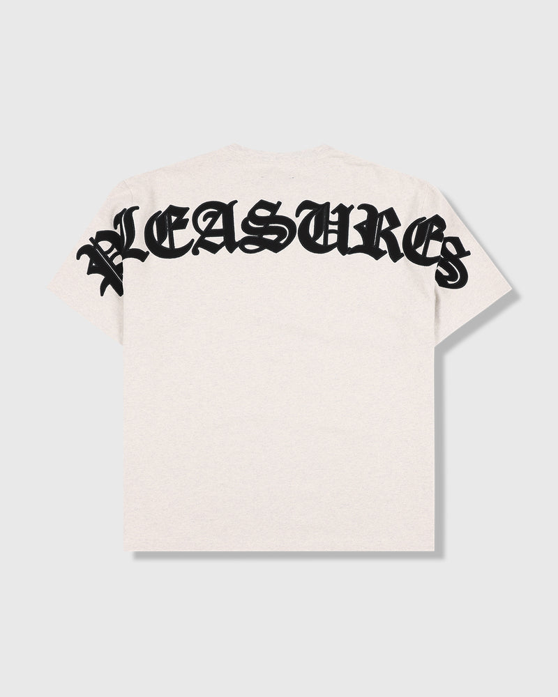 PLEASURES NEURAL APPLIQUE SHIRT WHITE - Tôpette Skateboards & Lifestyle