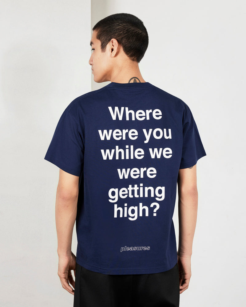 PLEASURES X OASIS QUESTION MARK T-SHIRT - Tôpette Skateboards & Lifestyle