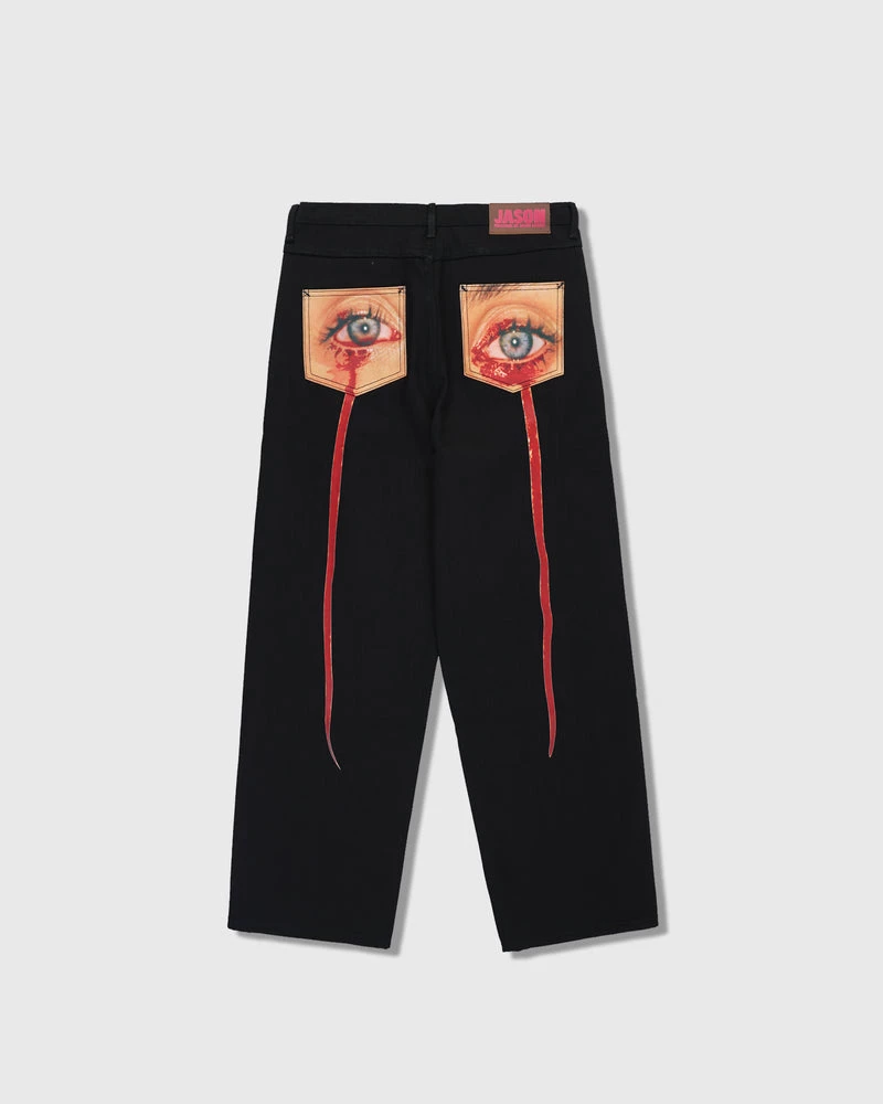 PLEASURES TEAR FORMULA BAGGY JEANS