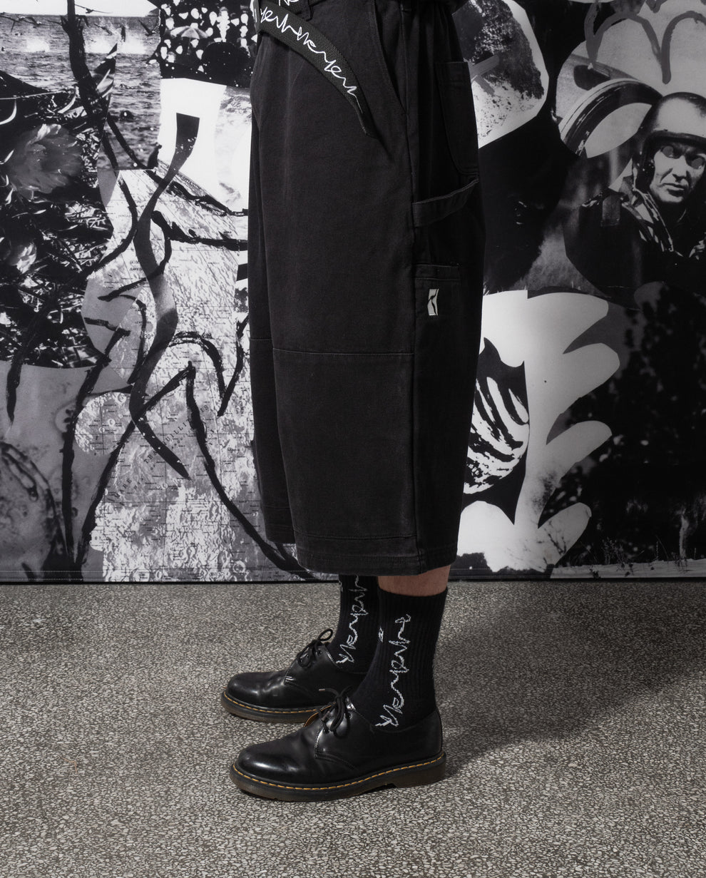 POETIC COLLECTIVE SCULPTOR SHORT BLACK DENIM - Tôpette Skateboards & Lifestyle