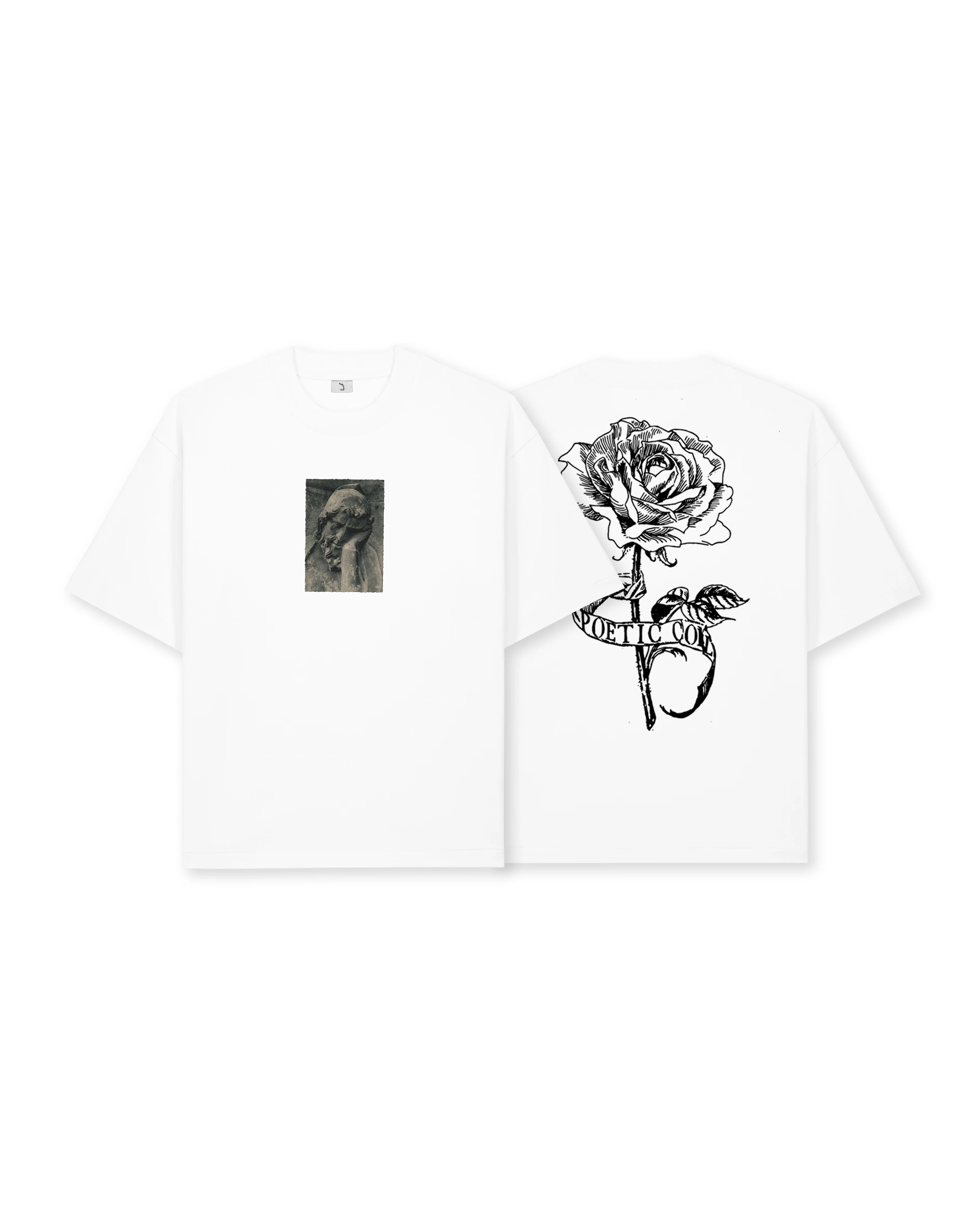 POETIC COLLECTIVE THINKING ABOUT YOU TEE WHITE