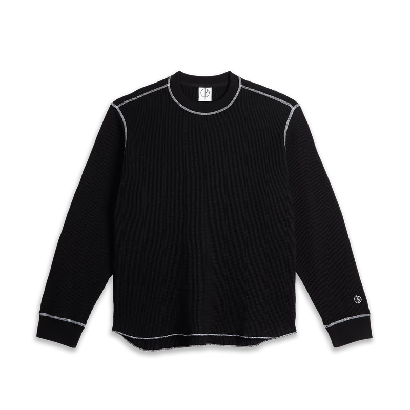 POLAR SKATE CO. DYLAN LS TEE BLACK WHITE