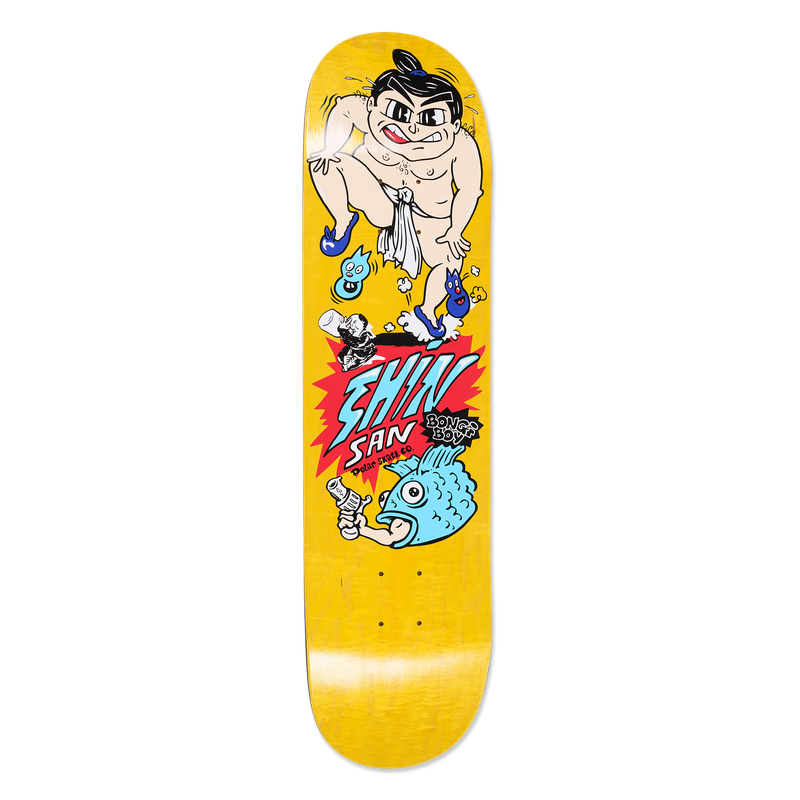 POLAR SKATE CO 8.25 DECK SHIN SANBONJI BONJI BOY YELLOW - Tôpette Skateboards & Lifestyle