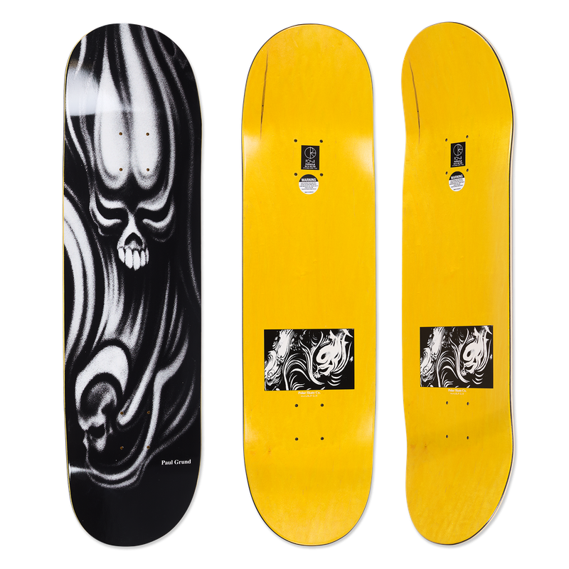 POLAR SKATE CO DECK PAUL GRUND SKULLS - Tôpette Skateboards & Lifestyle