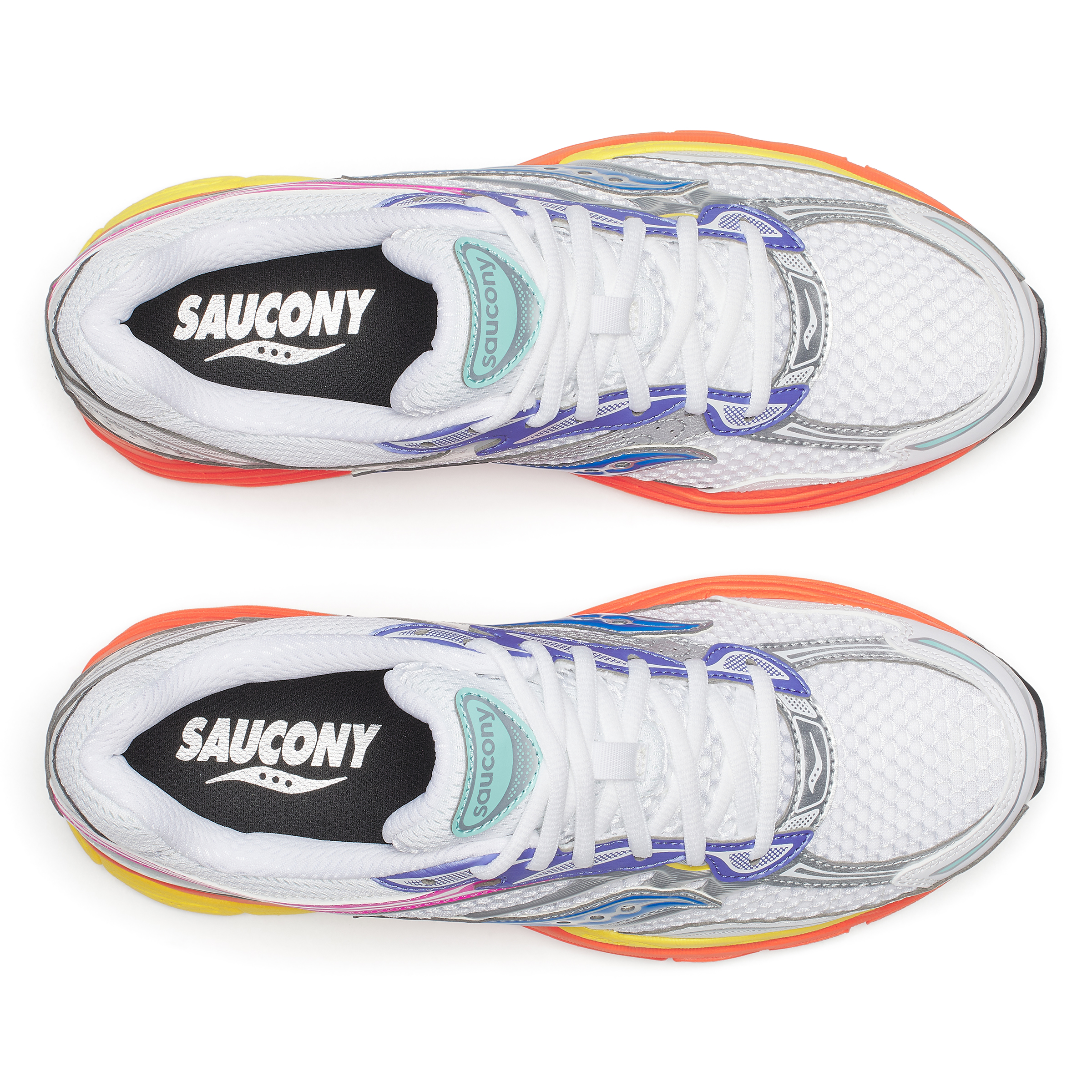 SAUCONY PROGRID OMNI 9 WHITE/MULTI - Tôpette Skateboards & Lifestyle