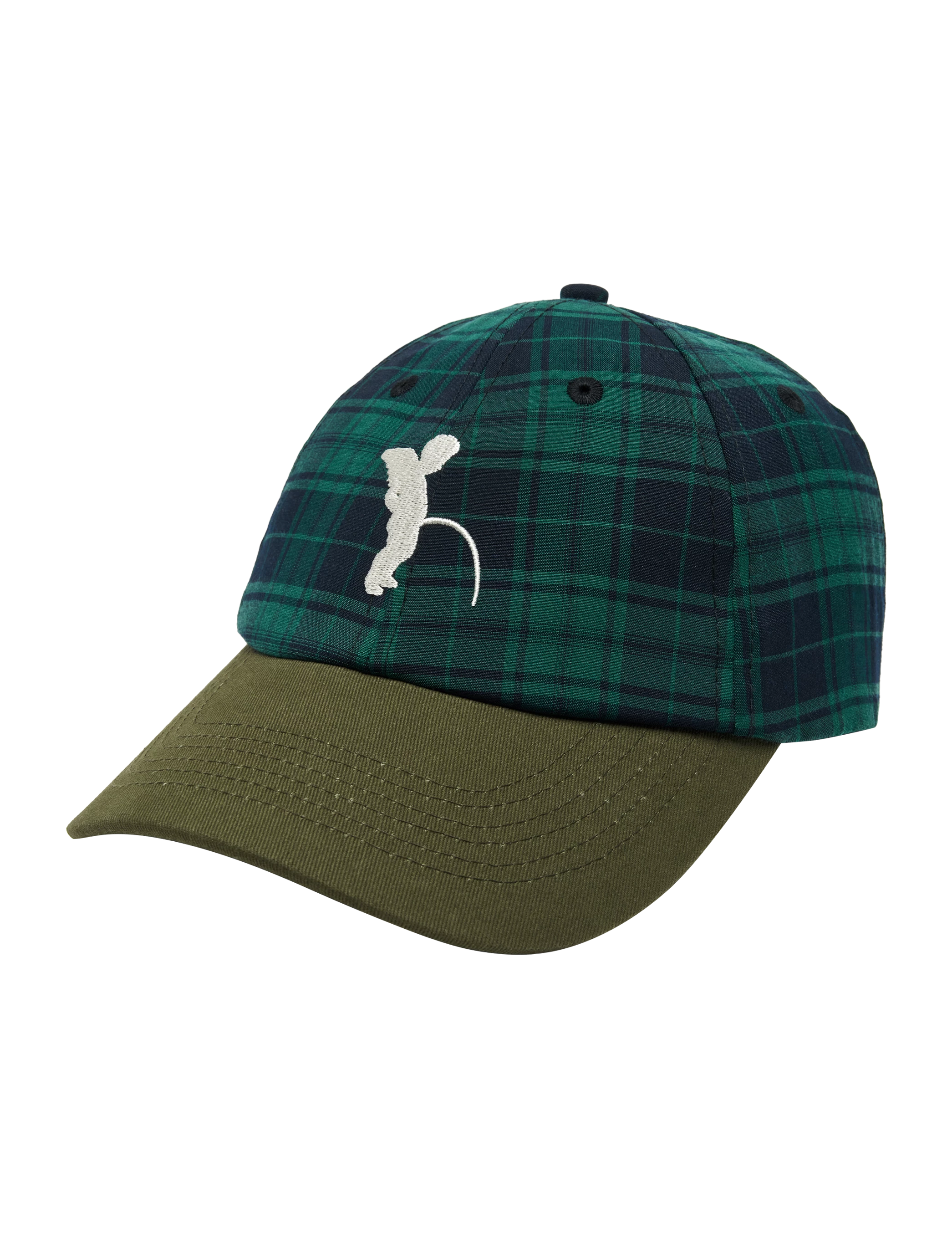 TOKEN PISSING ANGEL CAP GREEN PLAID